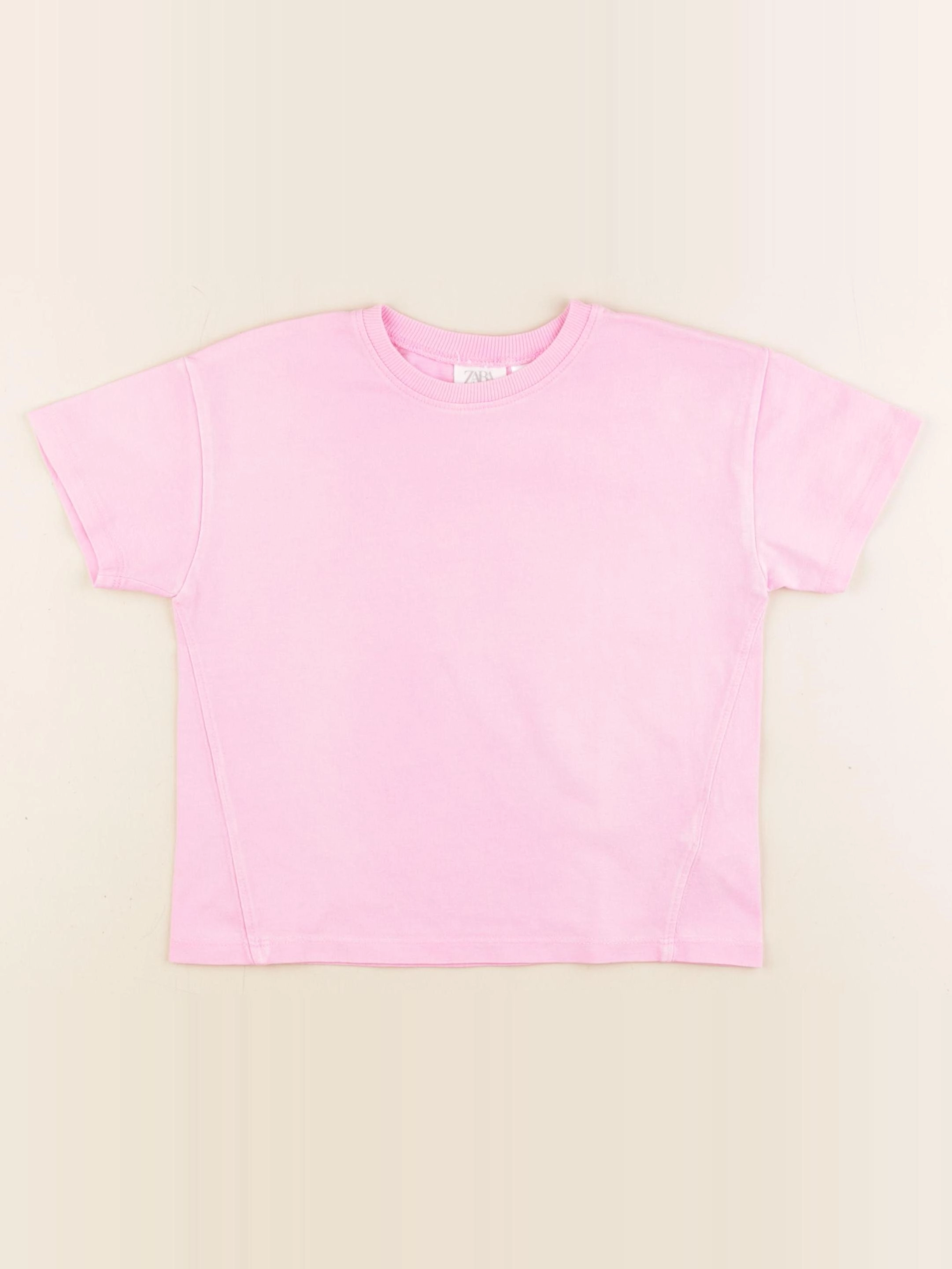 Zara - tee-shirt rose - 4 ans