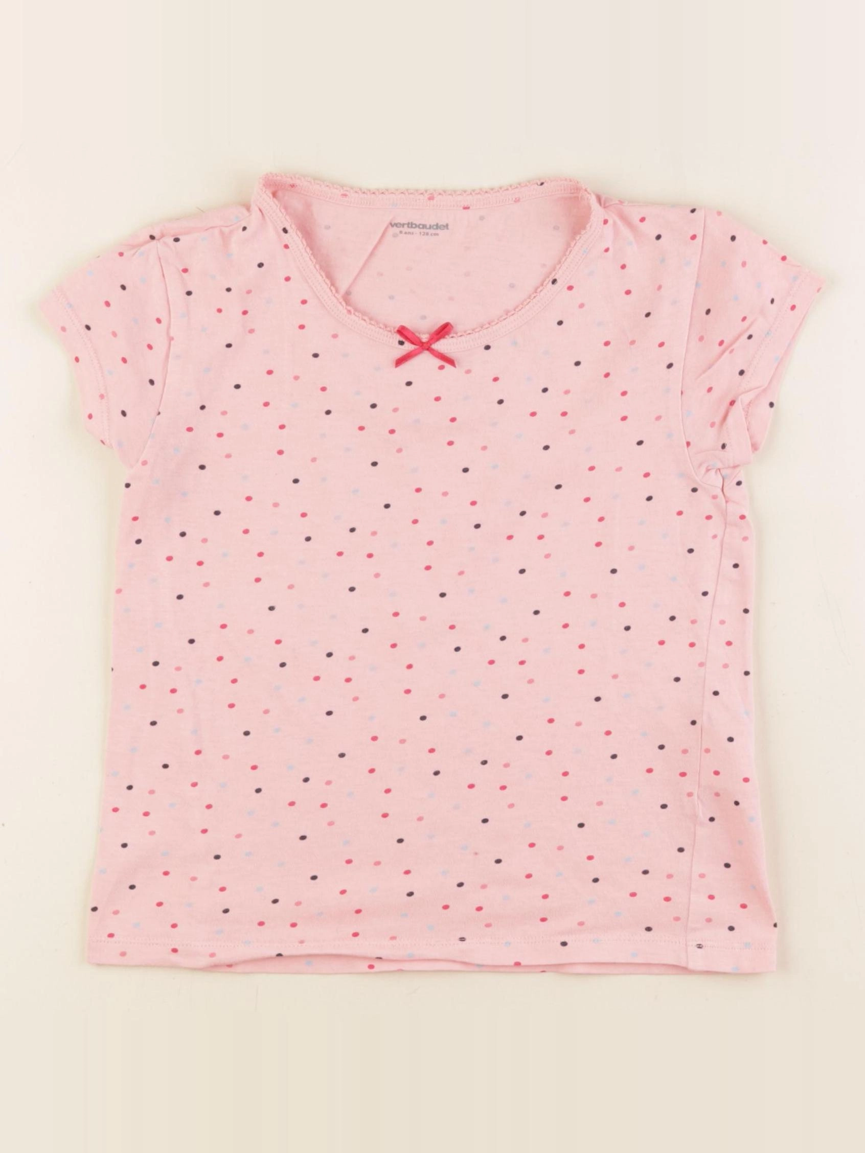 Vertbaudet - maillot de corps rose - 8 ans