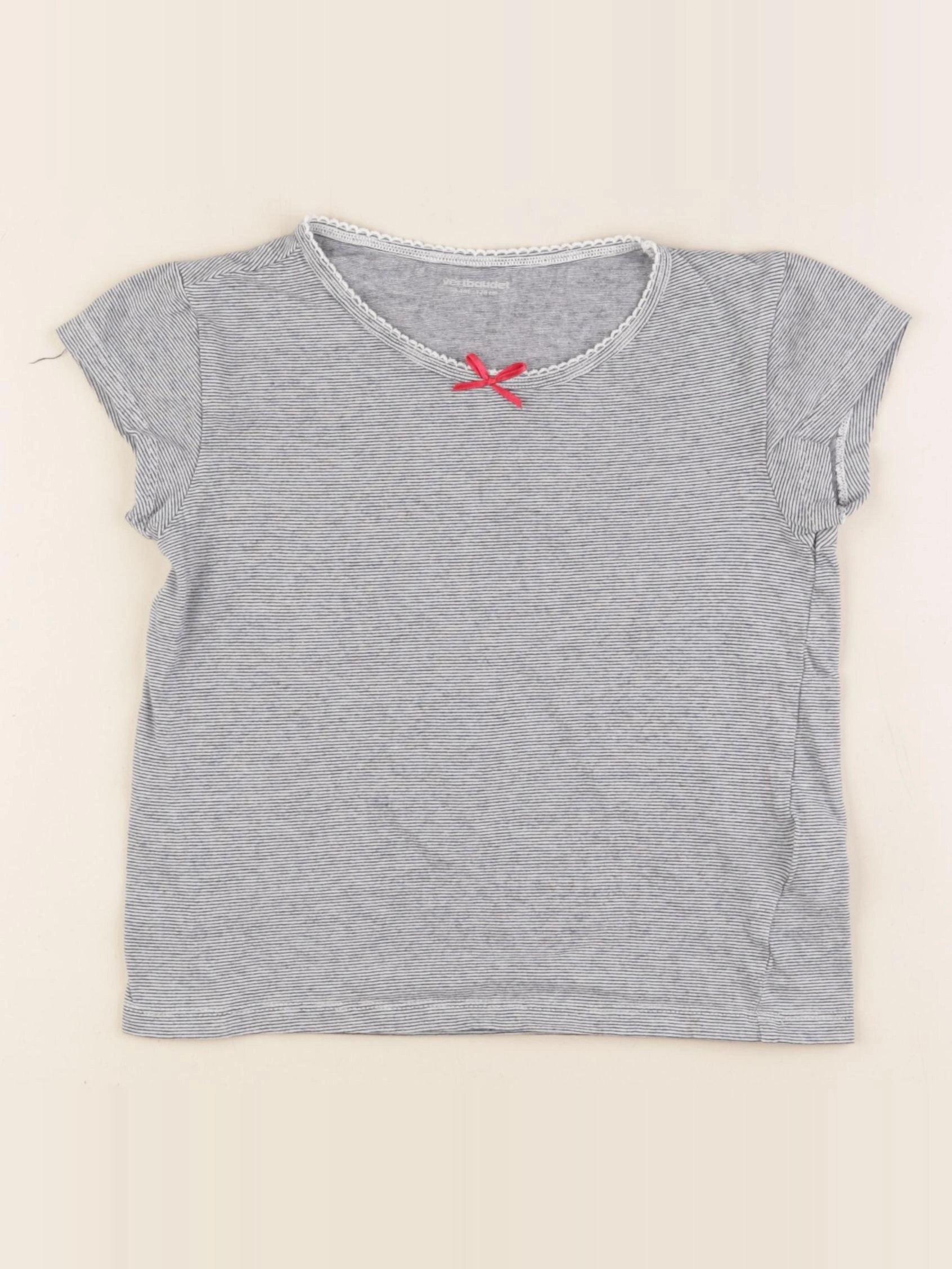 Vertbaudet - maillot de corps blanc, bleu - 8 ans