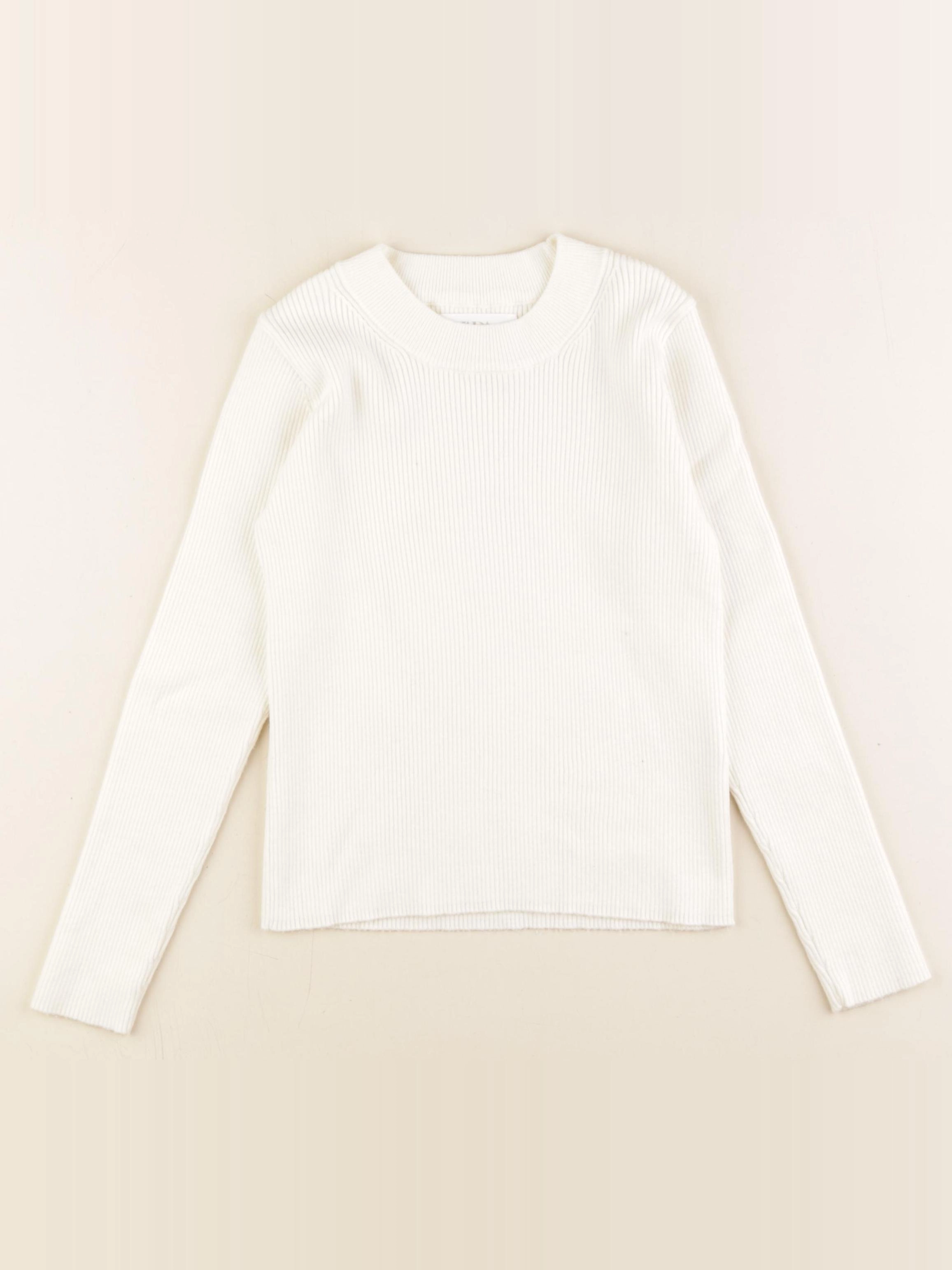 Zara - pull blanc - 9/10 ans