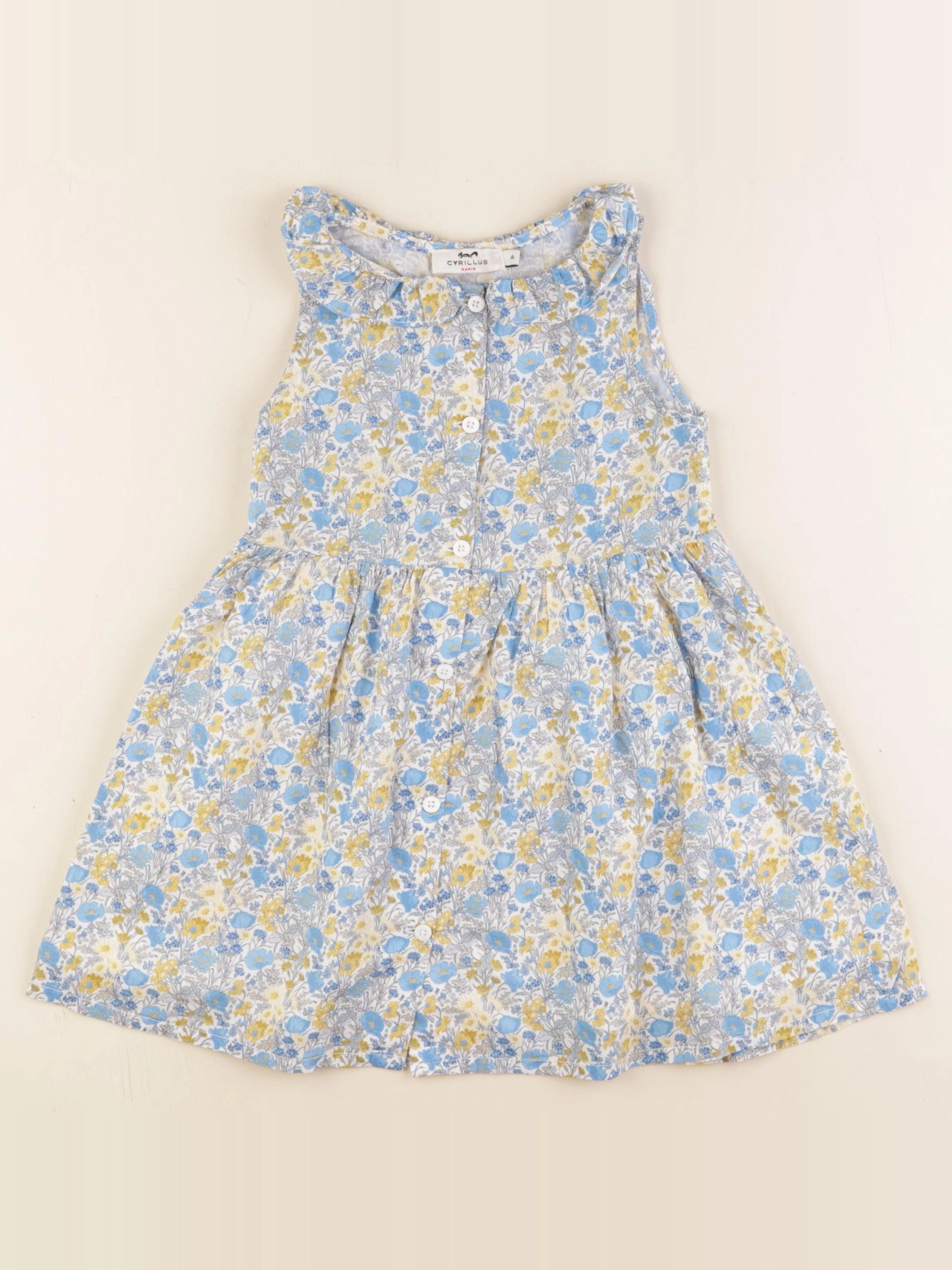 Cyrillus - robe bleu - 4 ans