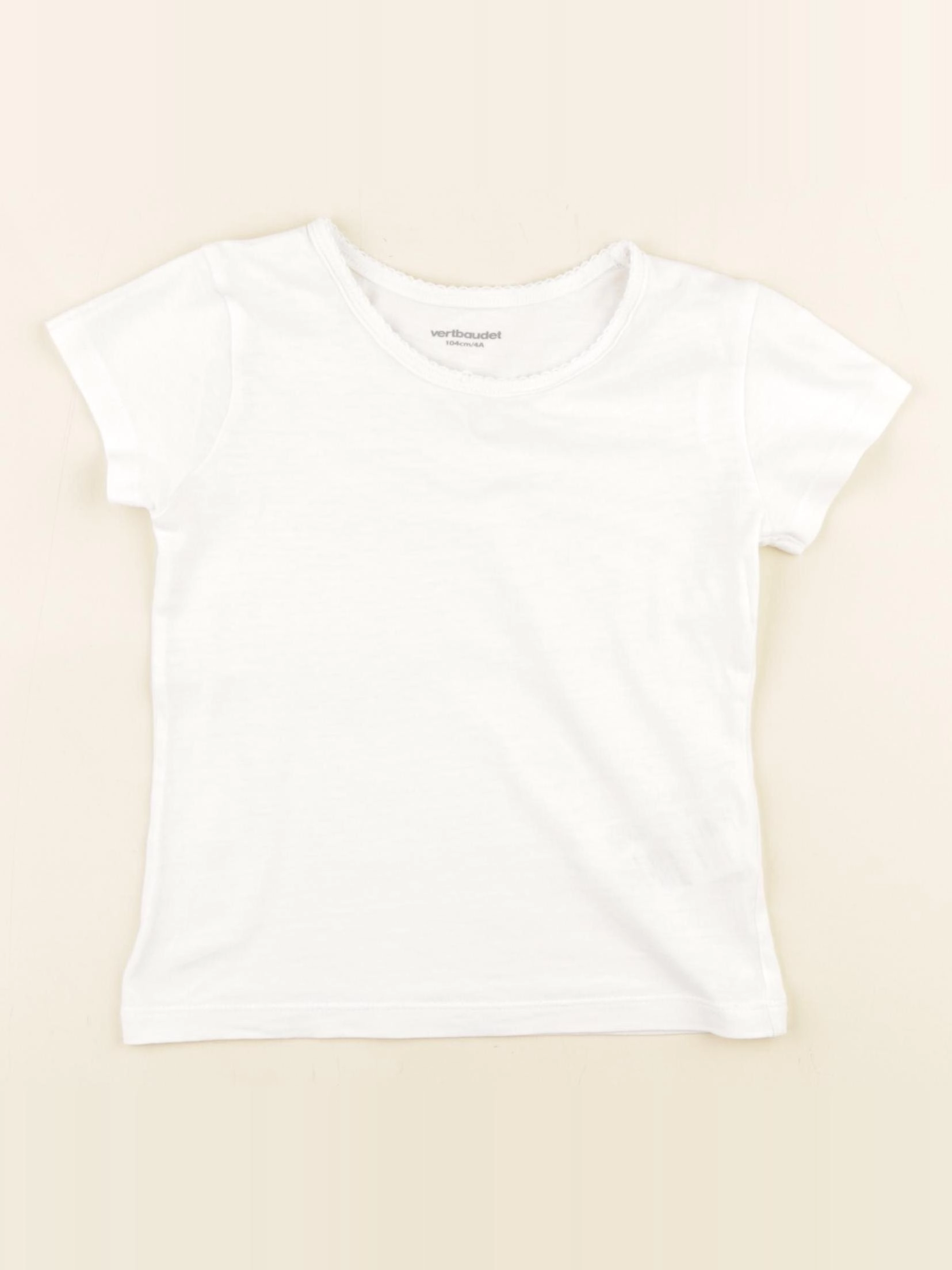 Vertbaudet - maillot de corps blanc - 4 ans