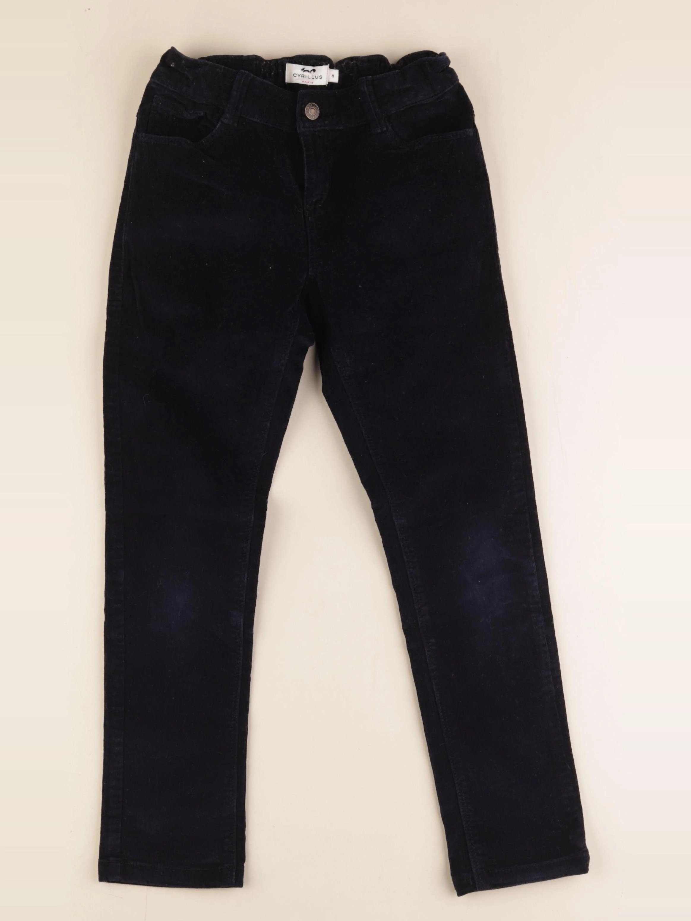 Cyrillus - pantalon bleu - 8 ans