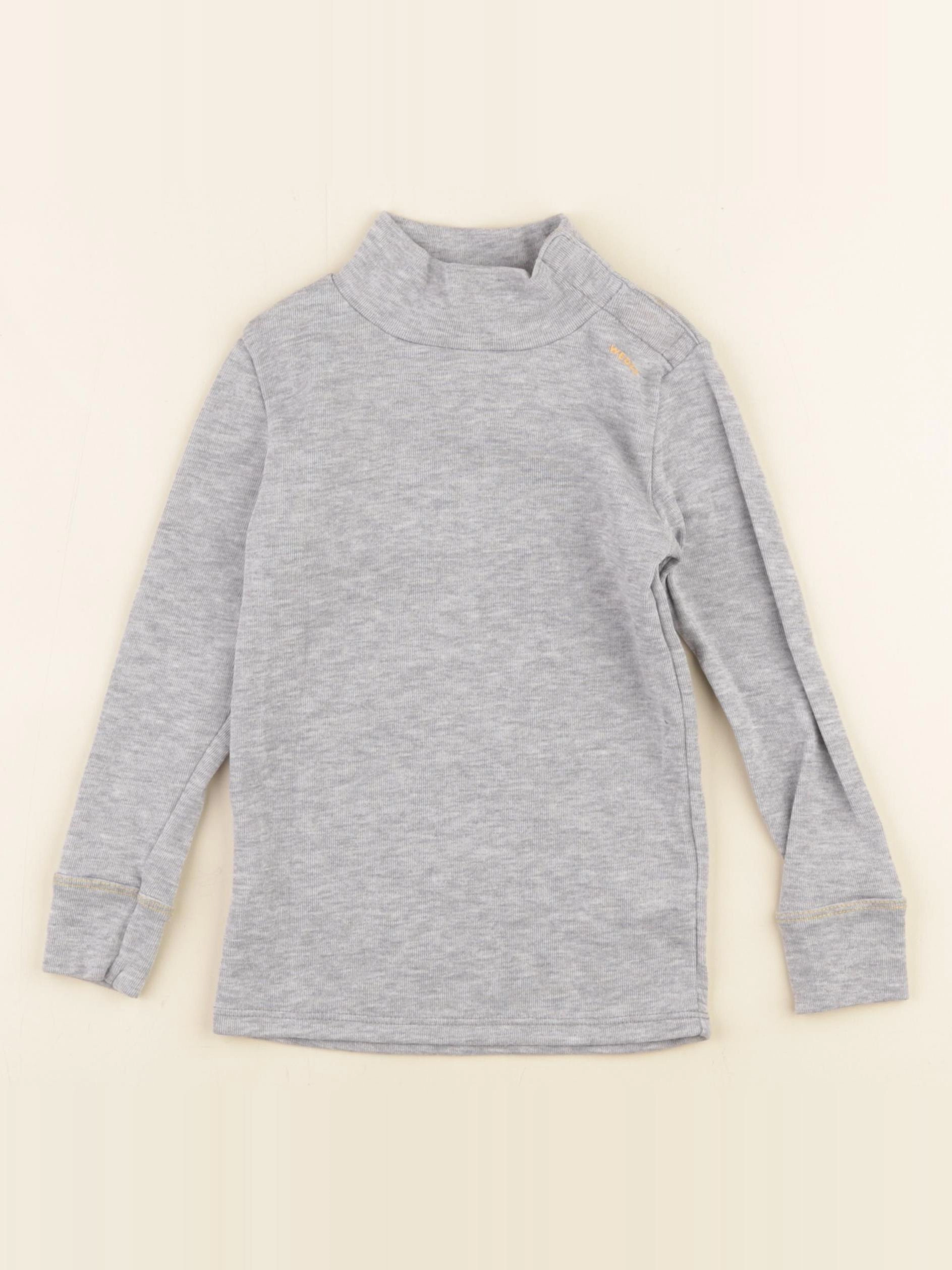 Decathlon ski - tee-shirt technique gris - 2/3 ans