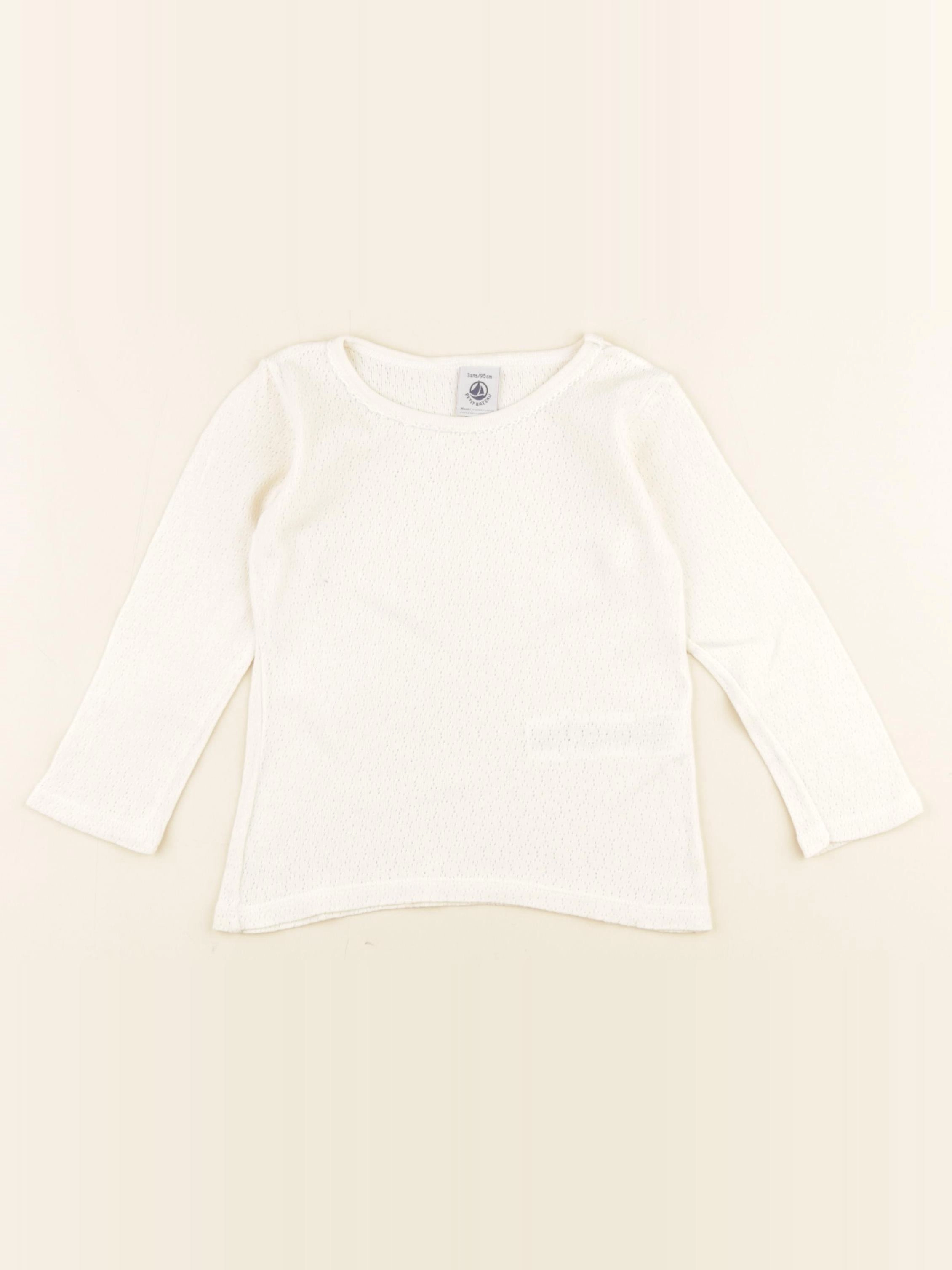 Petit Bateau - maillot de corps blanc - 3 ans