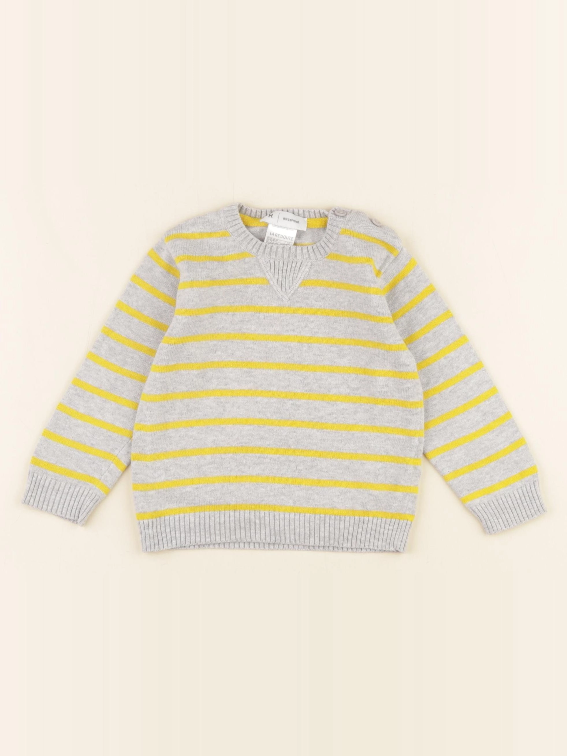 La Redoute - pull gris - 12 mois