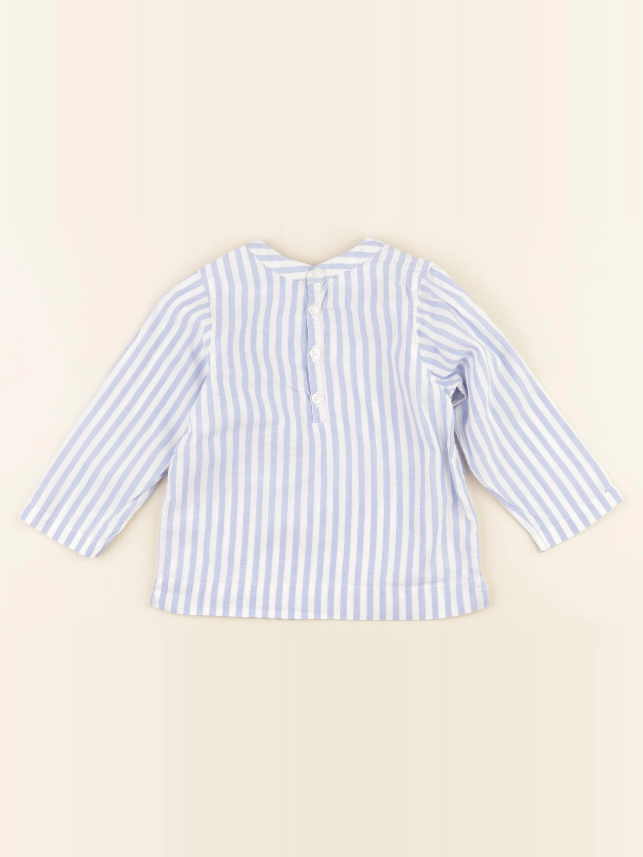 Jacadi - chemise bleu - 12 mois