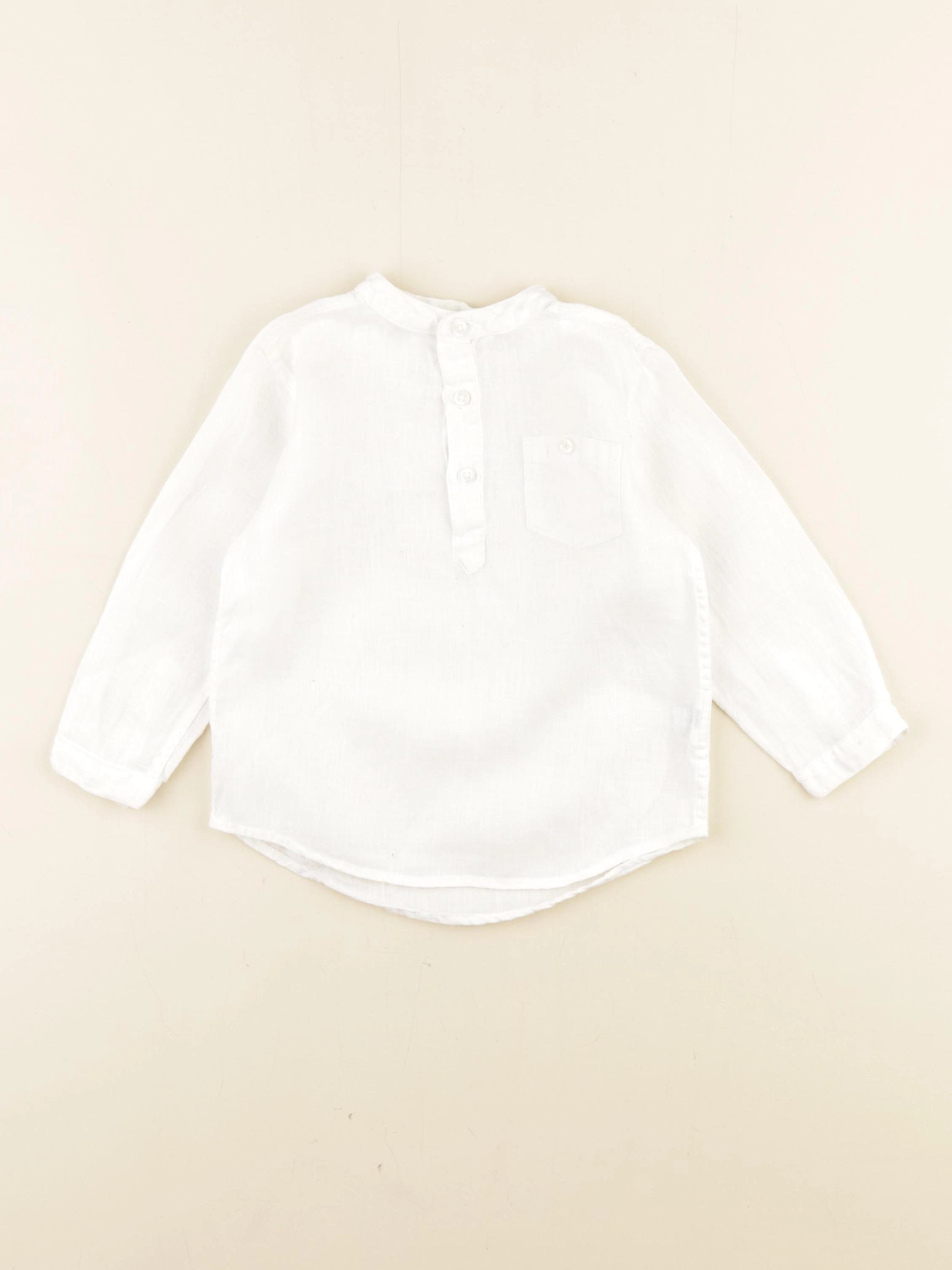 Boutchou - chemise blanc - 18 mois