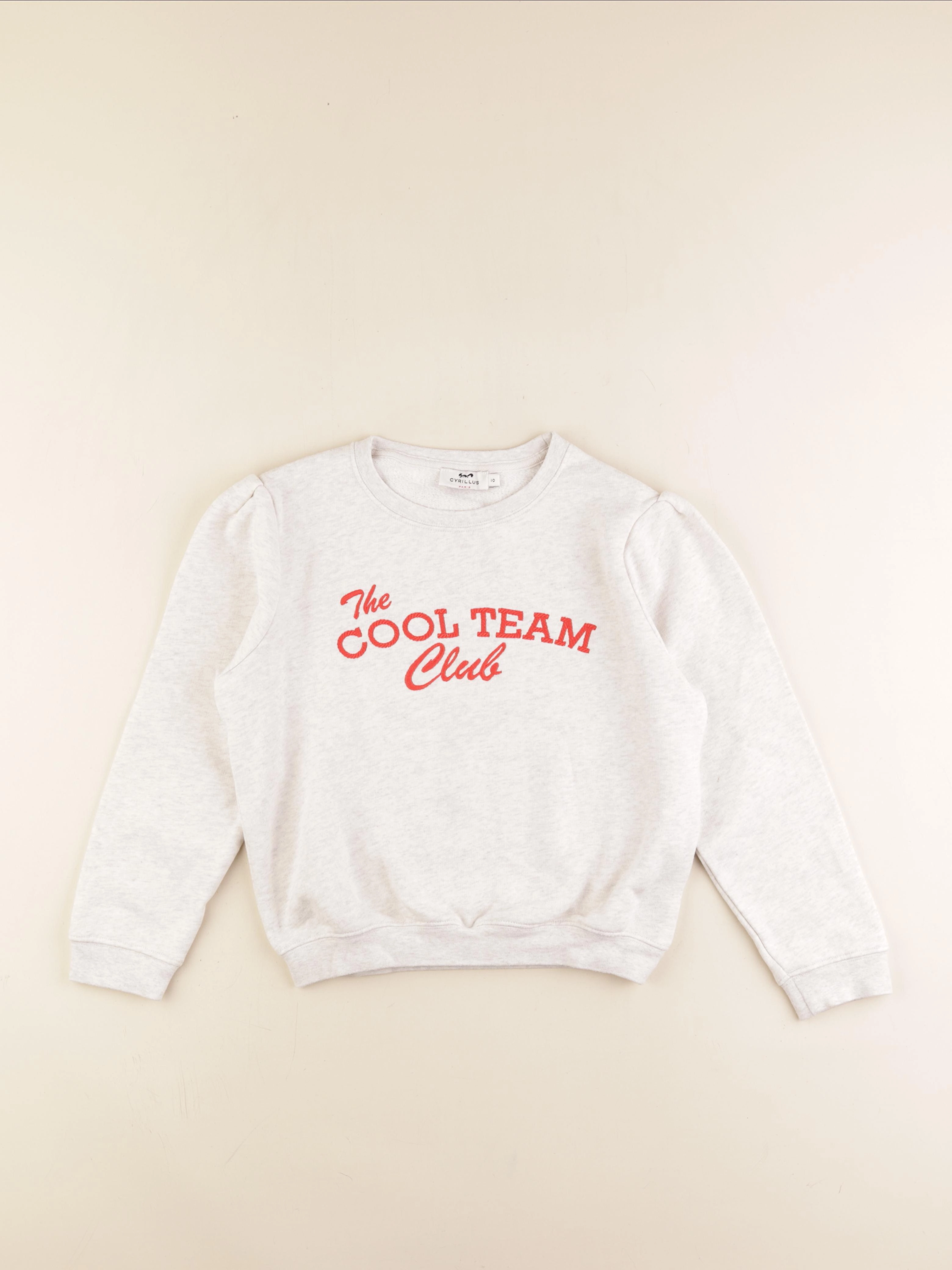 Cyrillus - sweat gris - 10 ans