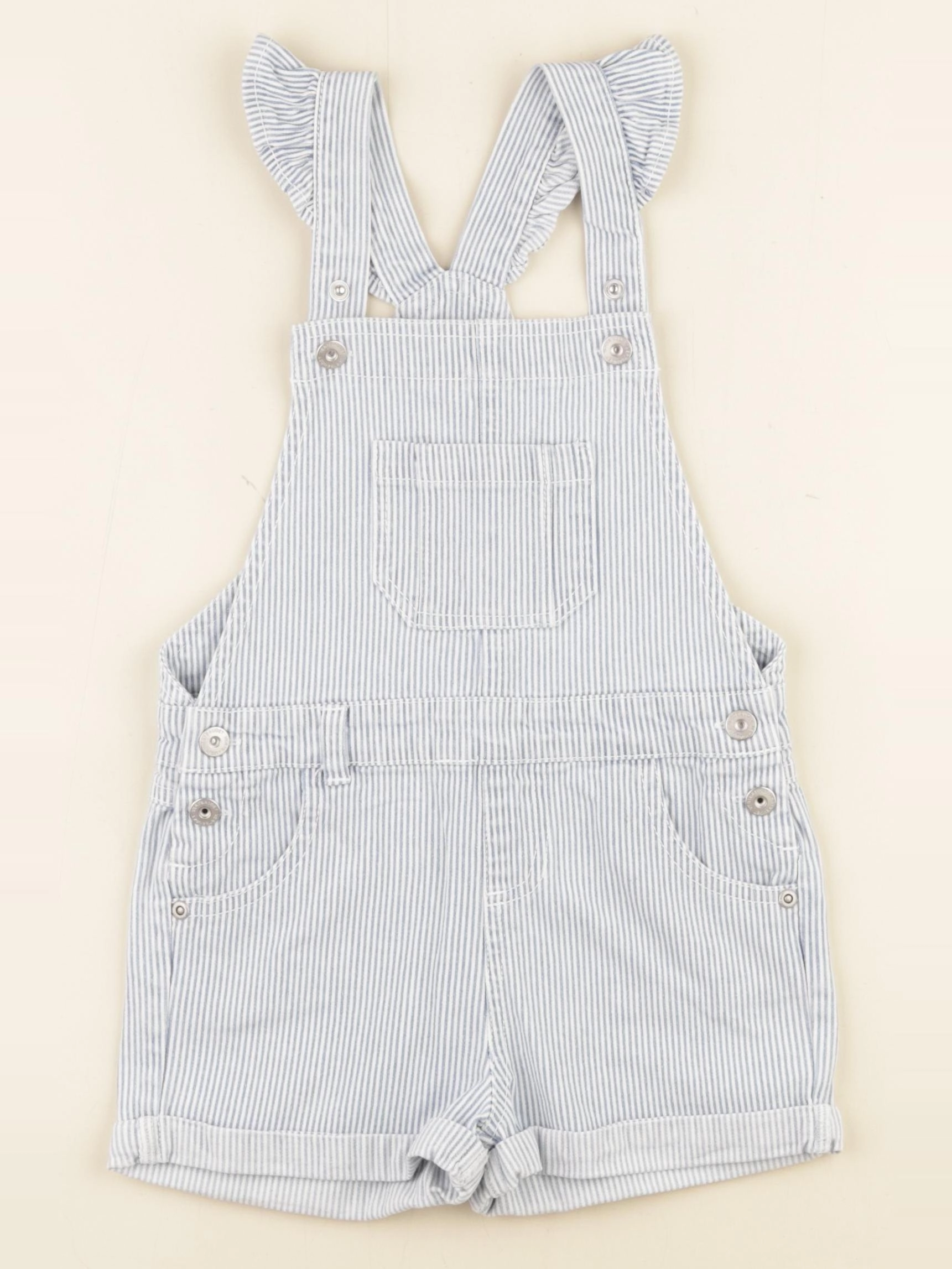 Vertbaudet - salopette blanc, bleu - 4 ans
