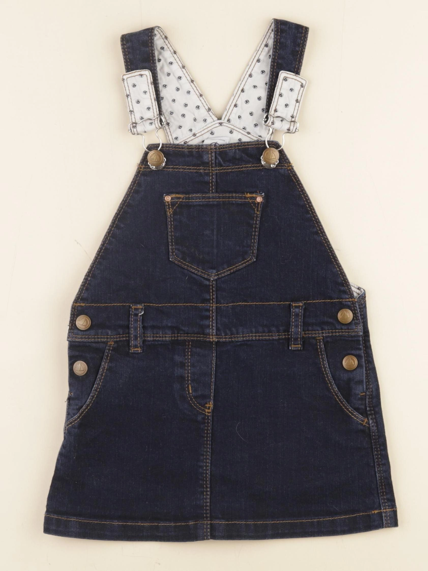 Petit Bateau - robe bleu - 4 ans