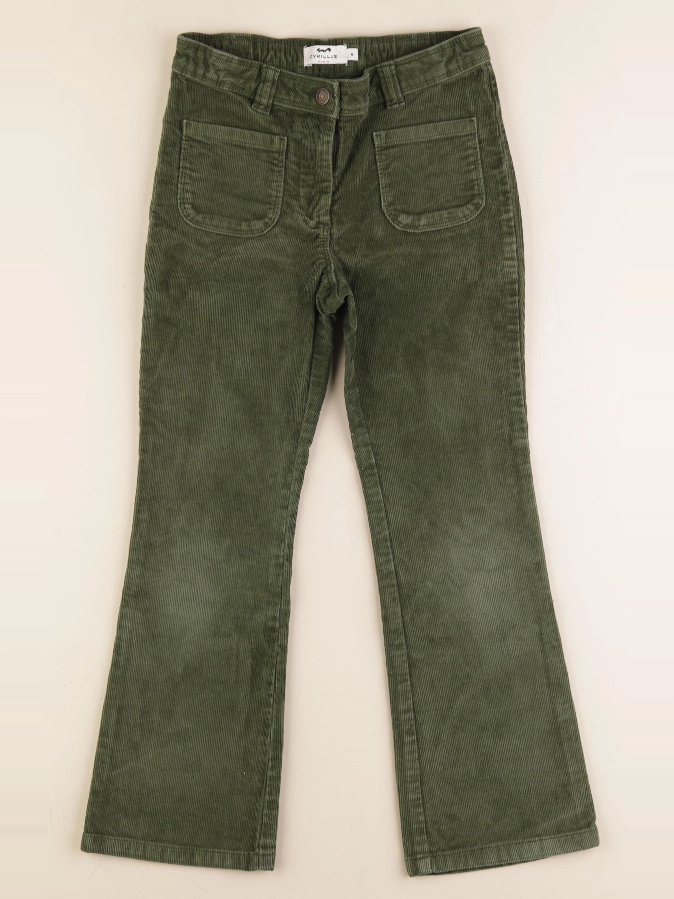 Cyrillus - pantalon vert - 8 ans