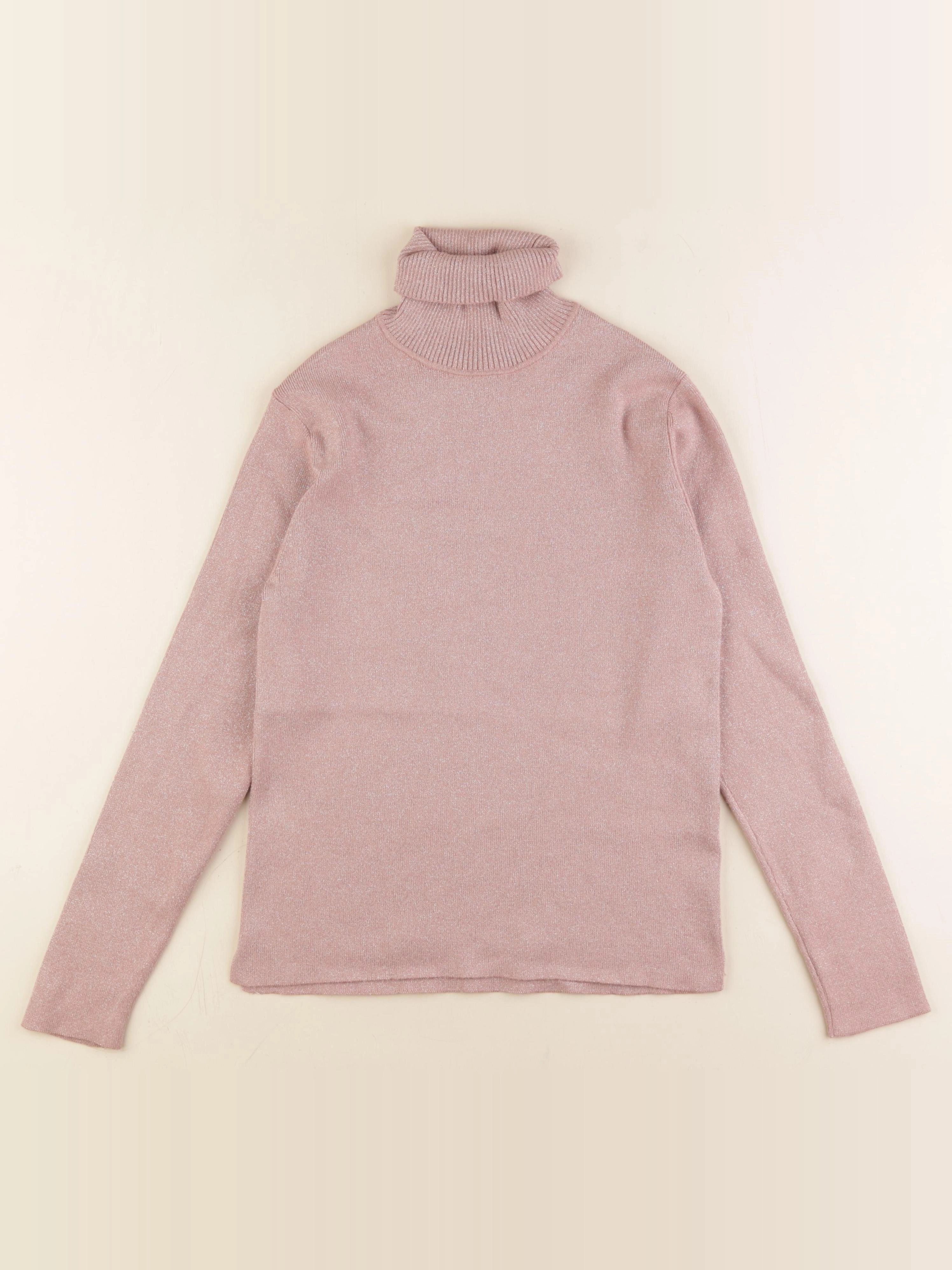 Zara - pull rose, argent - 13/14 ans