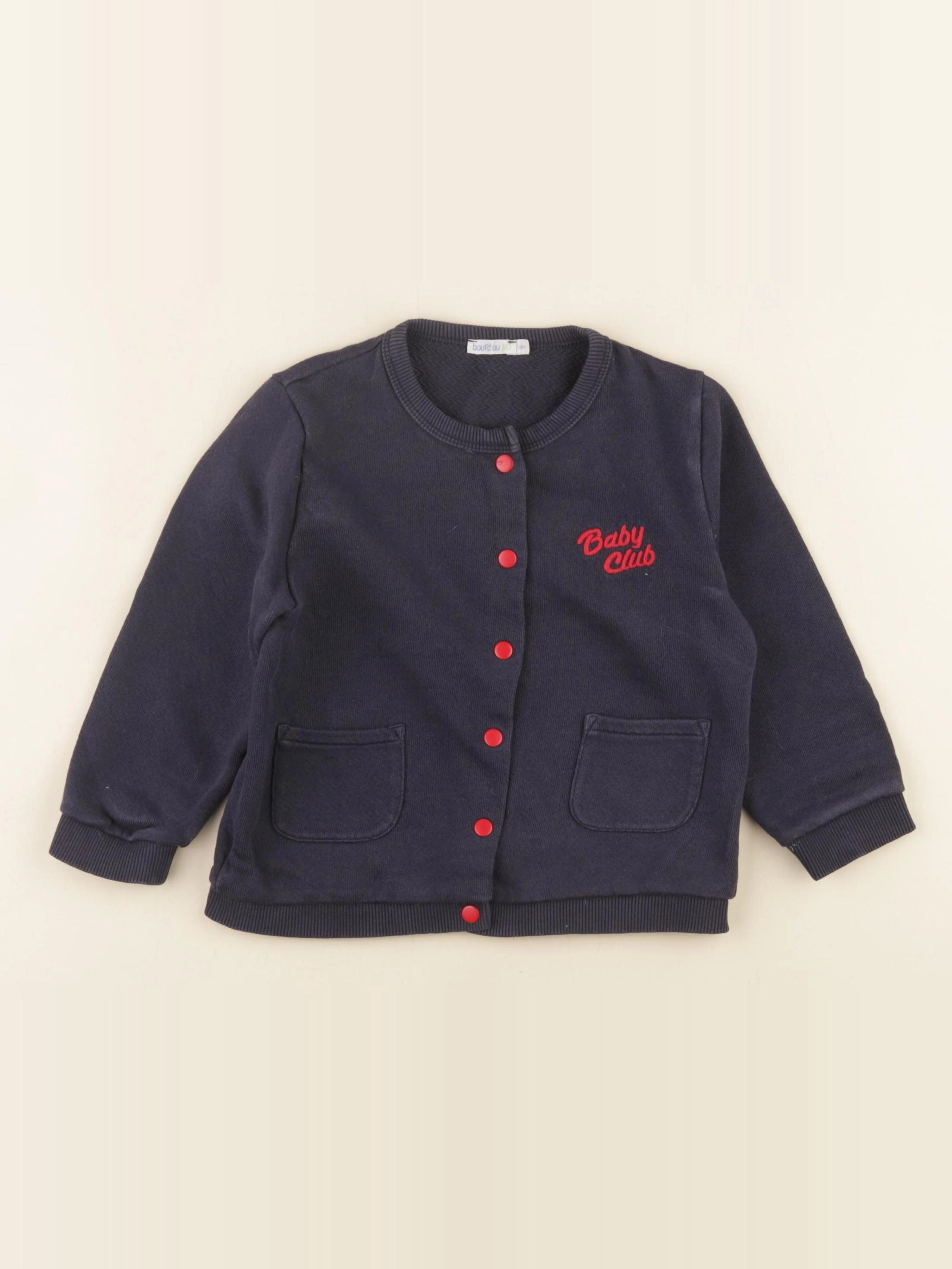 Boutchou - sweat bleu - 36 mois