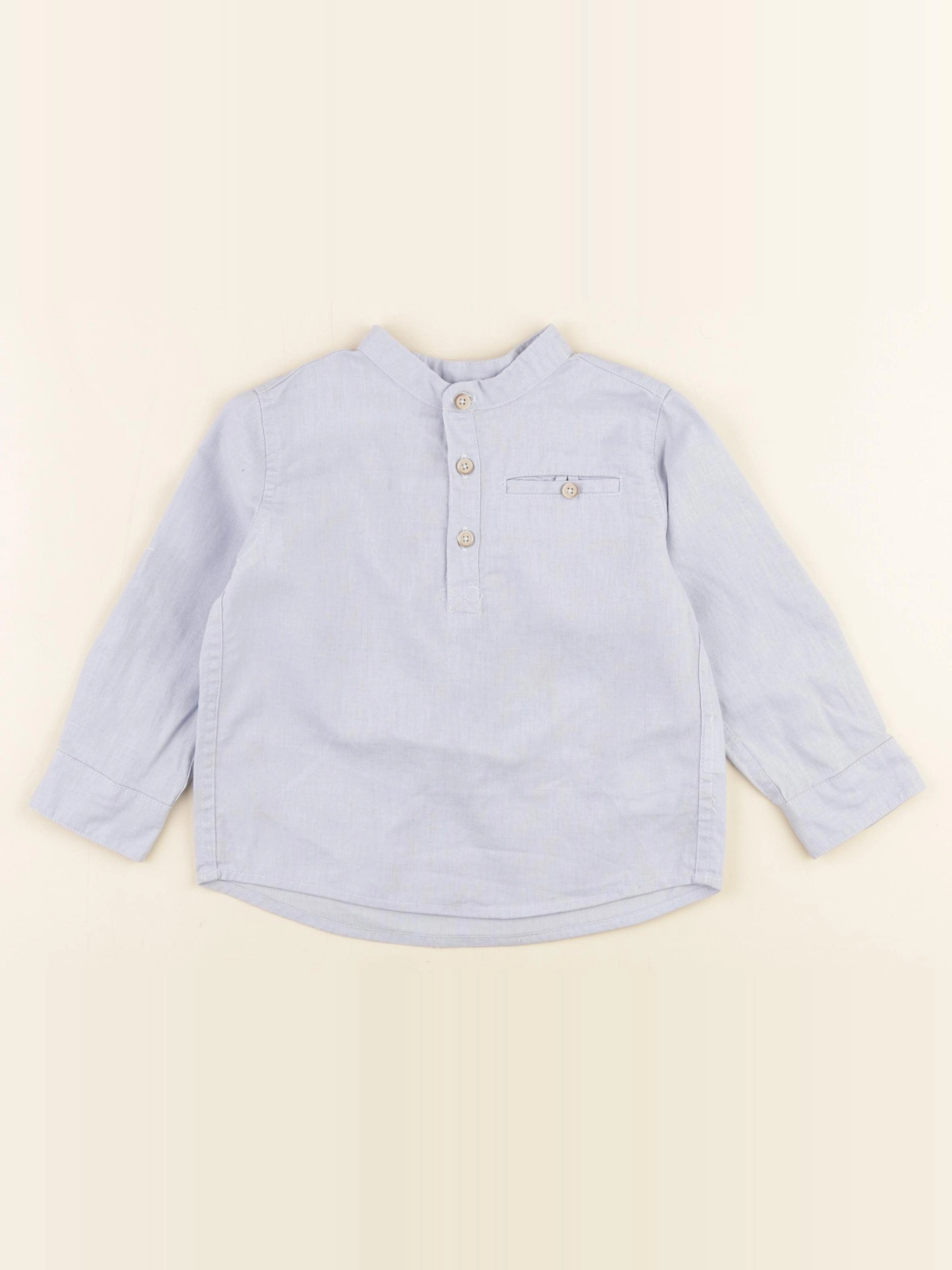 Vertbaudet - chemise bleu - 3 ans