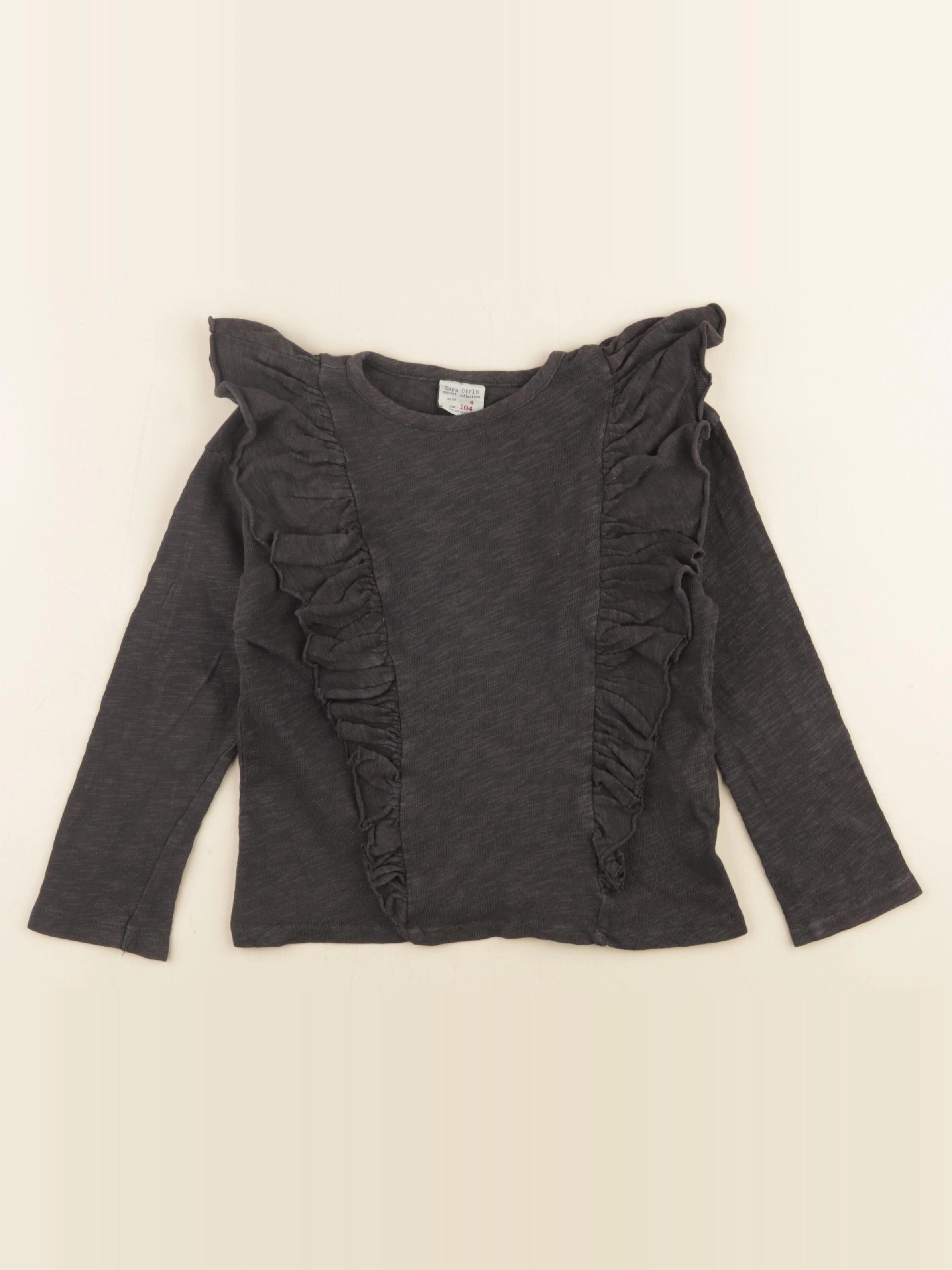 Zara - tee-shirt gris - 4 ans