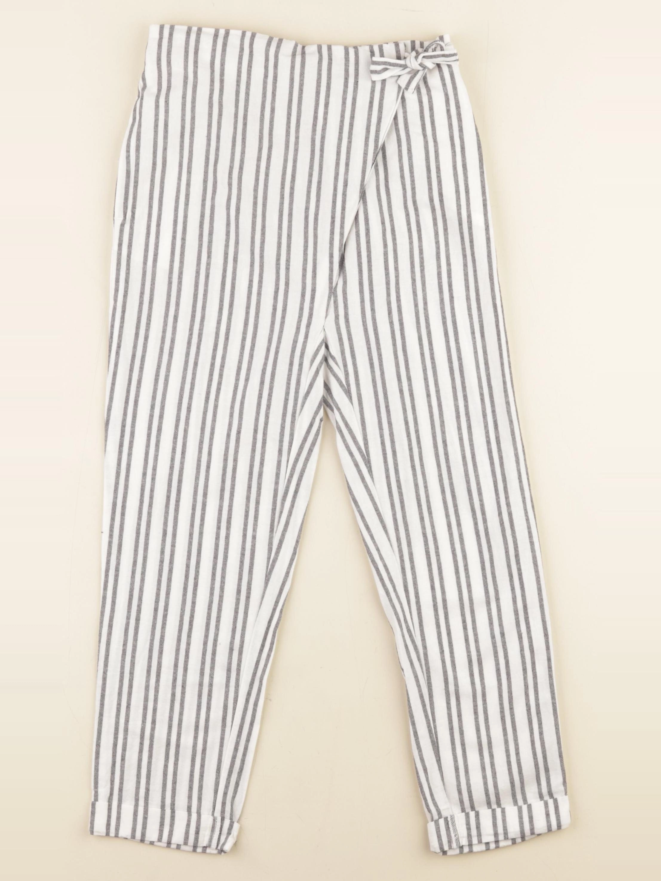 Vertbaudet - pantalon blanc - 7 ans