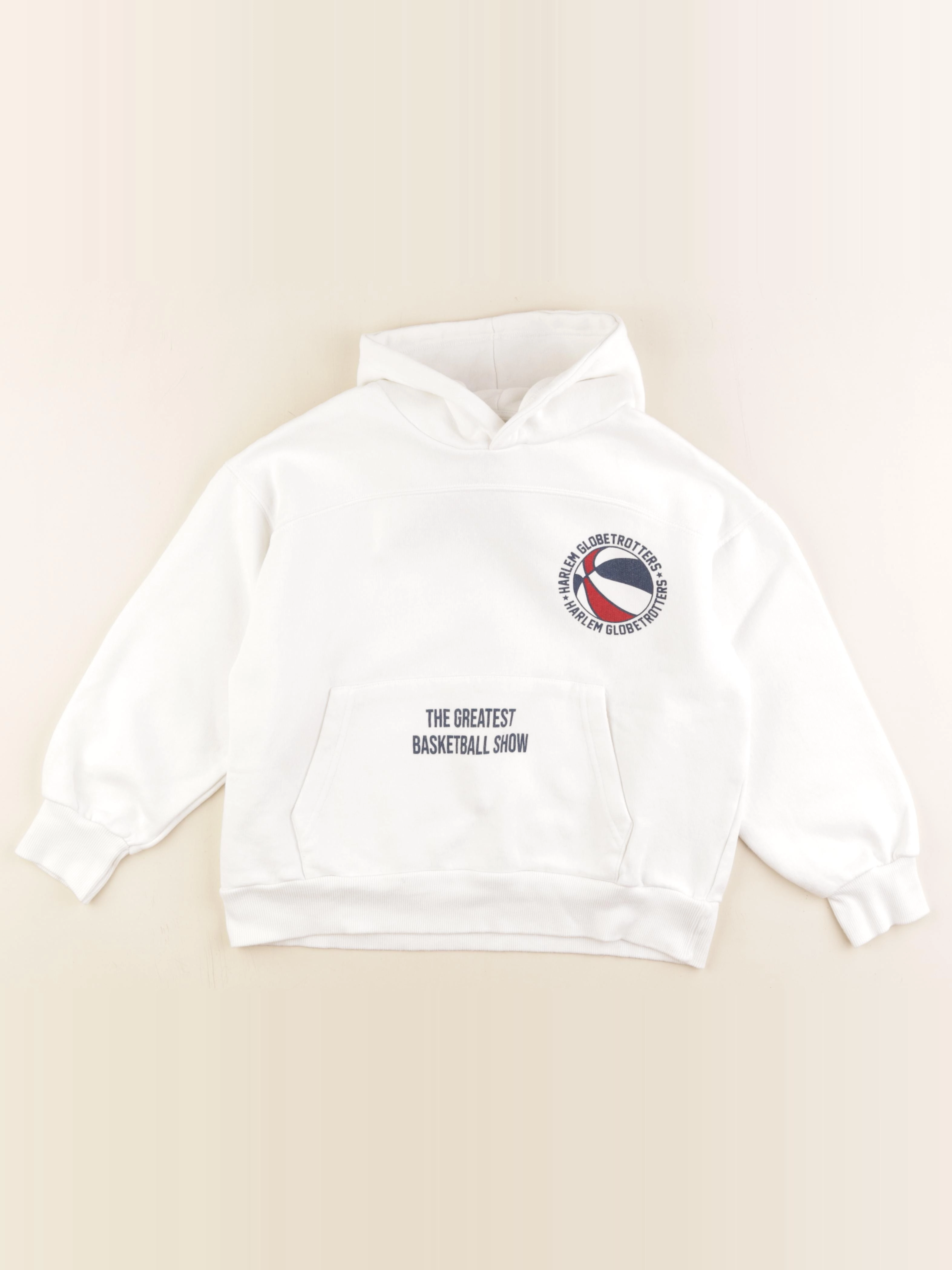 Zara - sweat imprimé au dos blanc - 9/10 ans