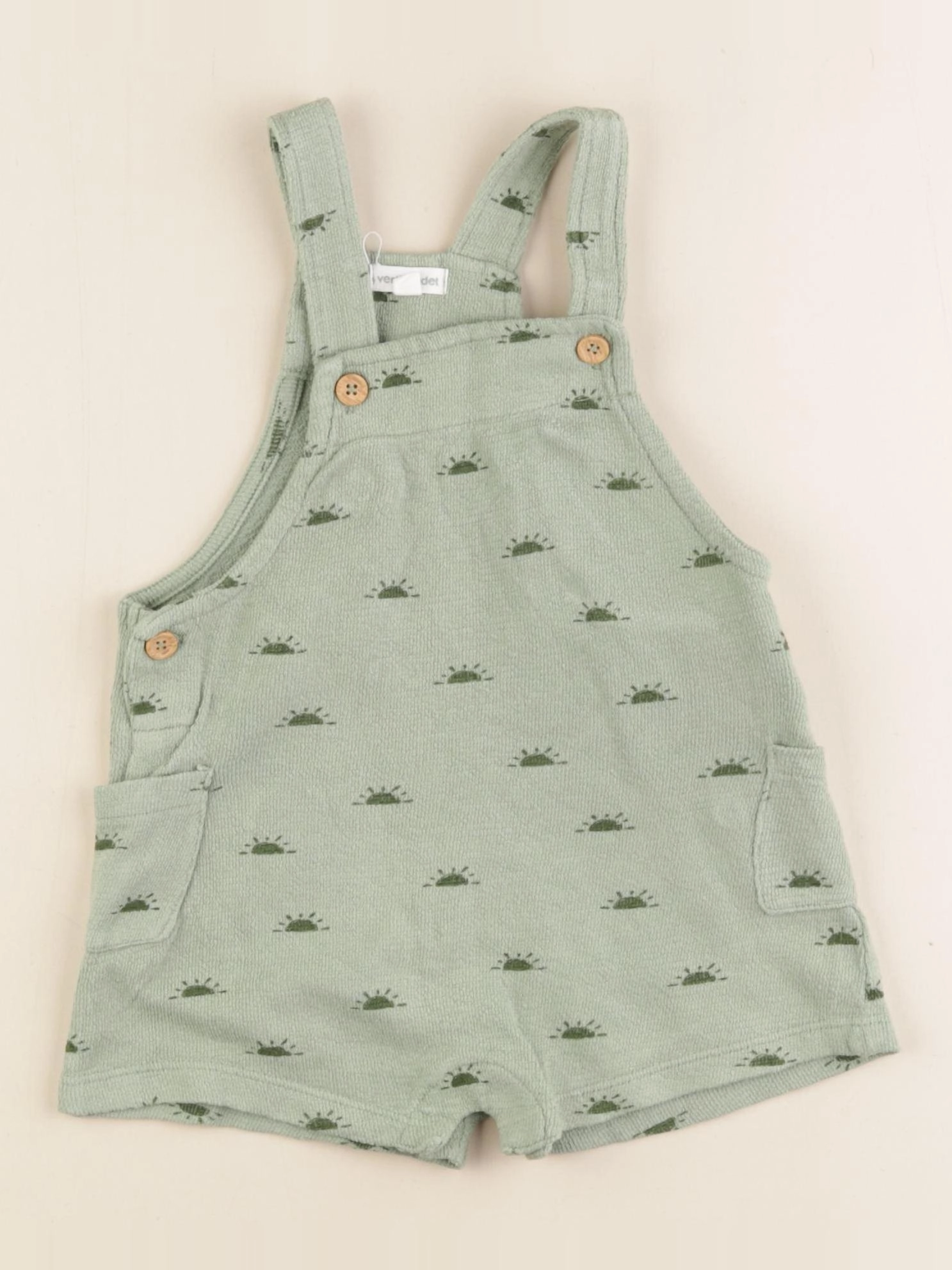 Vertbaudet - salopette vert - 12 mois