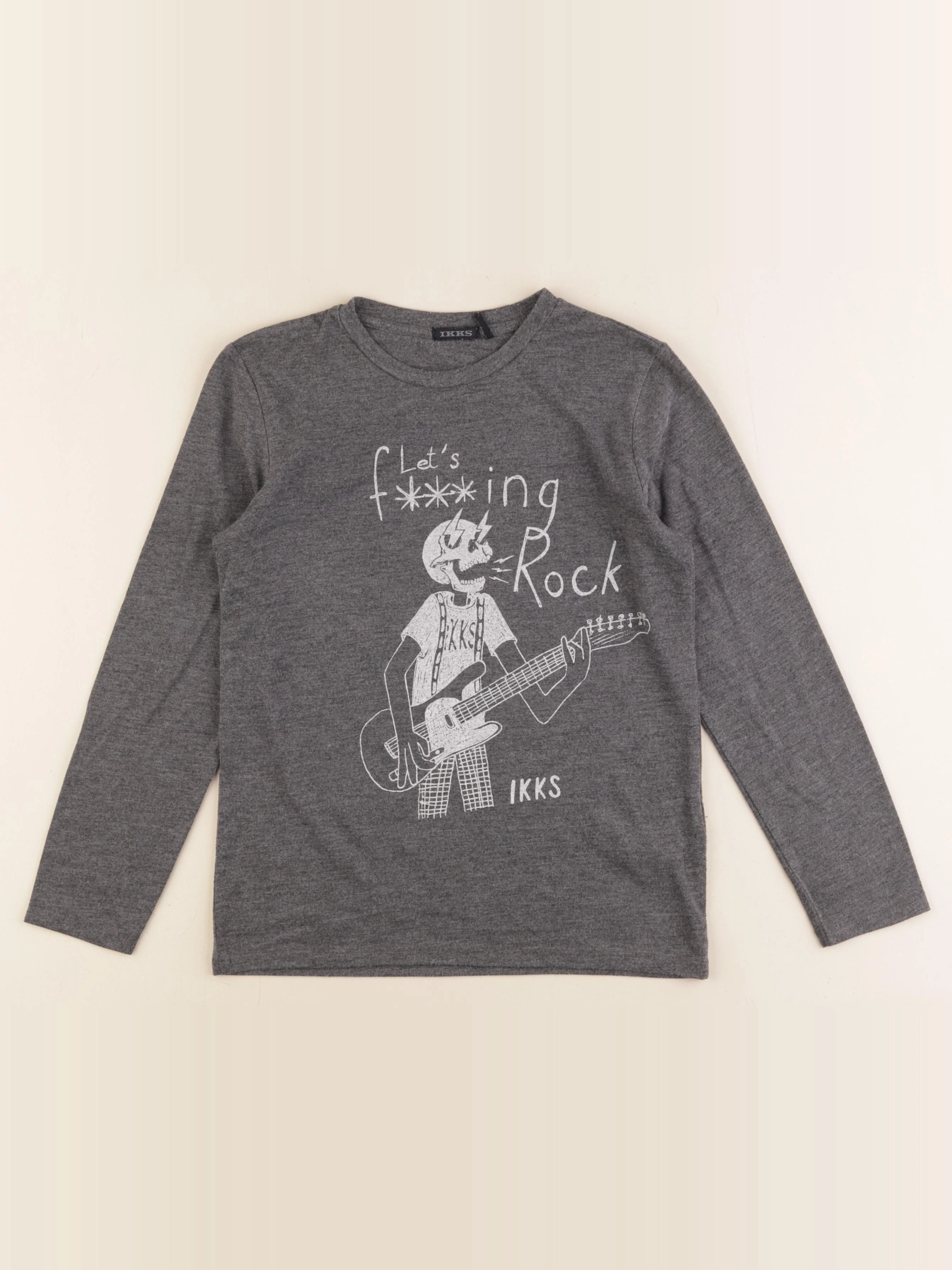 IKKS - tee-shirt gris - 8 ans