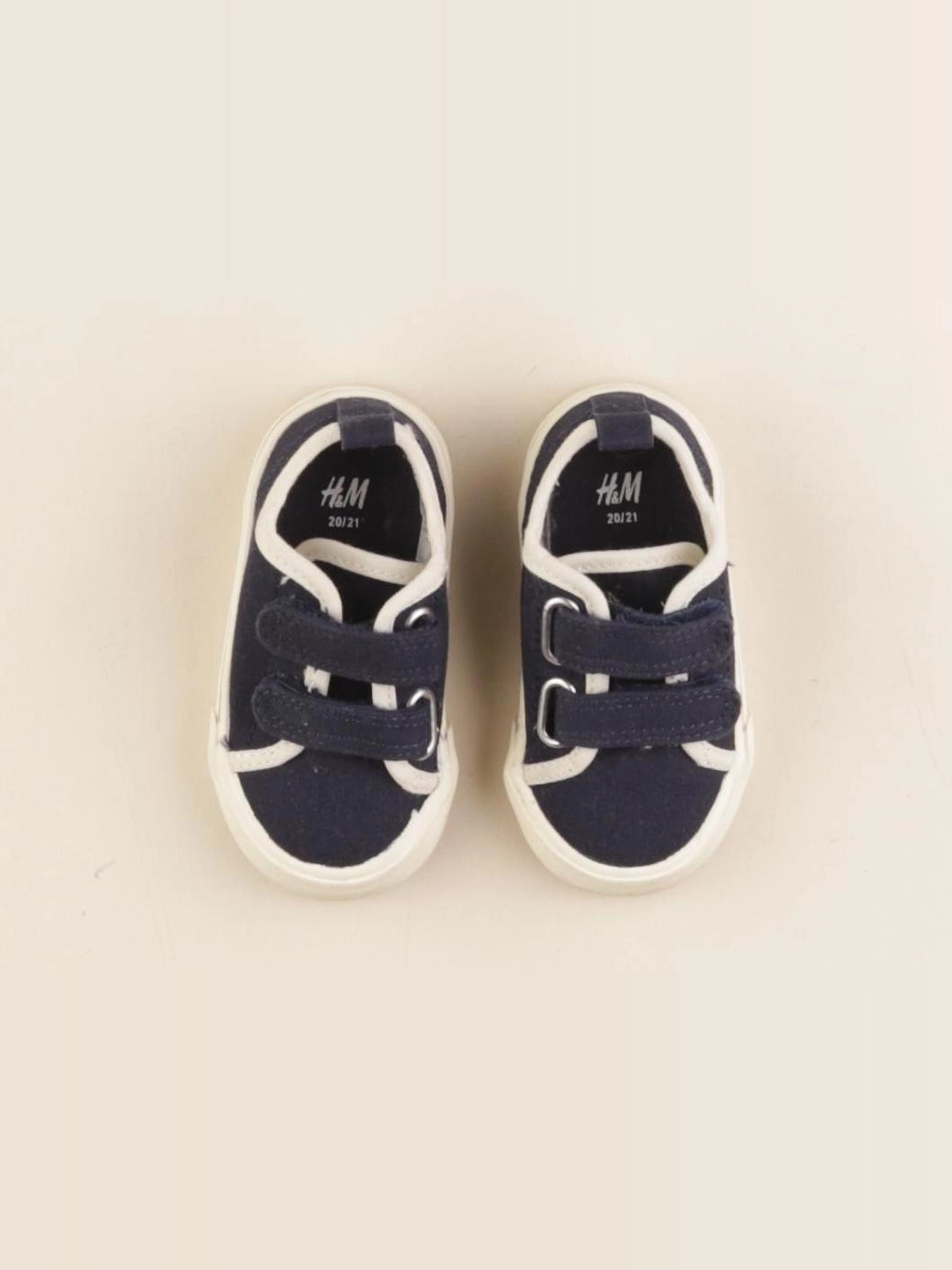 H&M - tennis à scratch/ lacets bleu - pointure 20/21