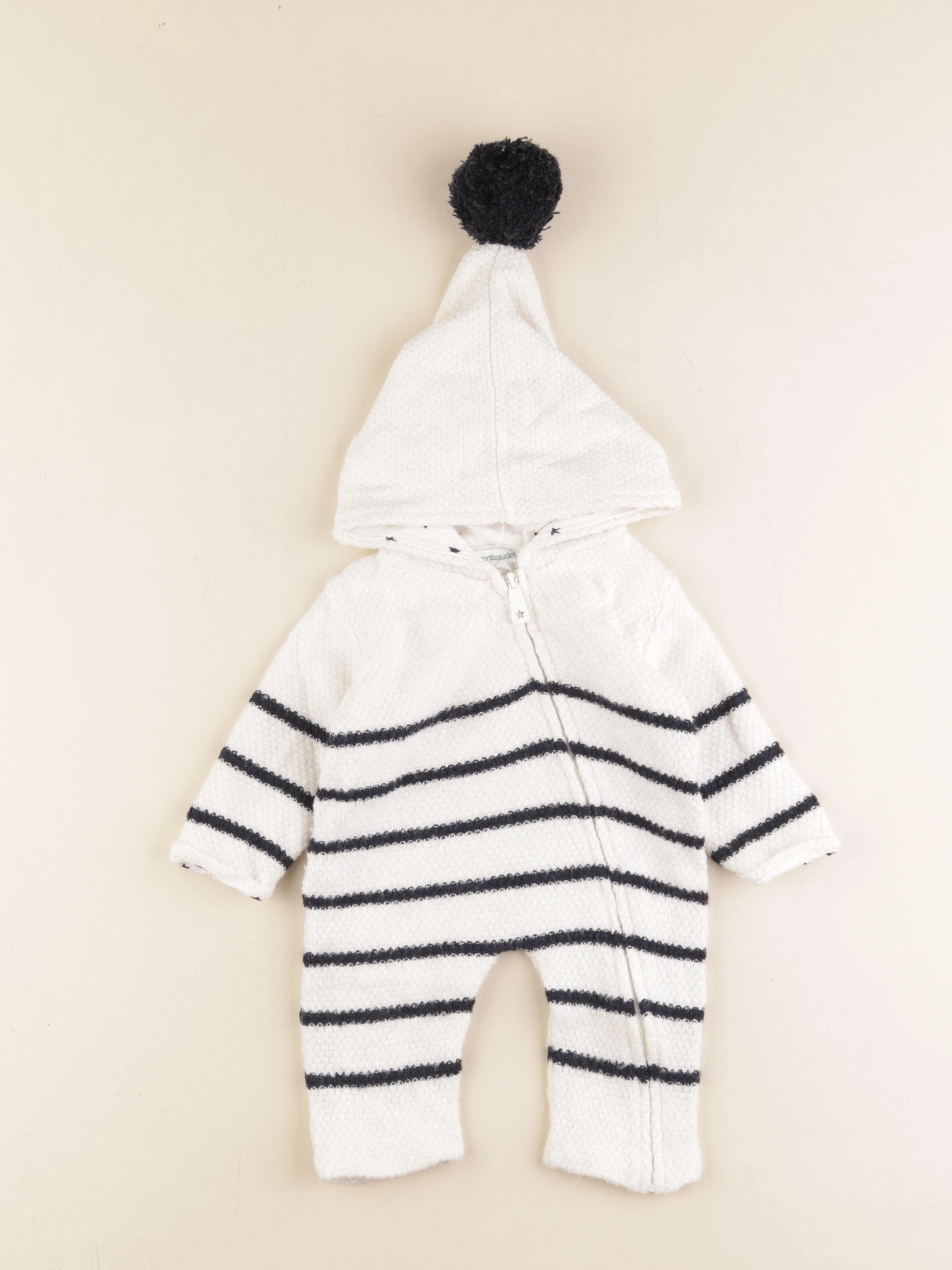 Vertbaudet - combi-pilote multicolore - 3 mois