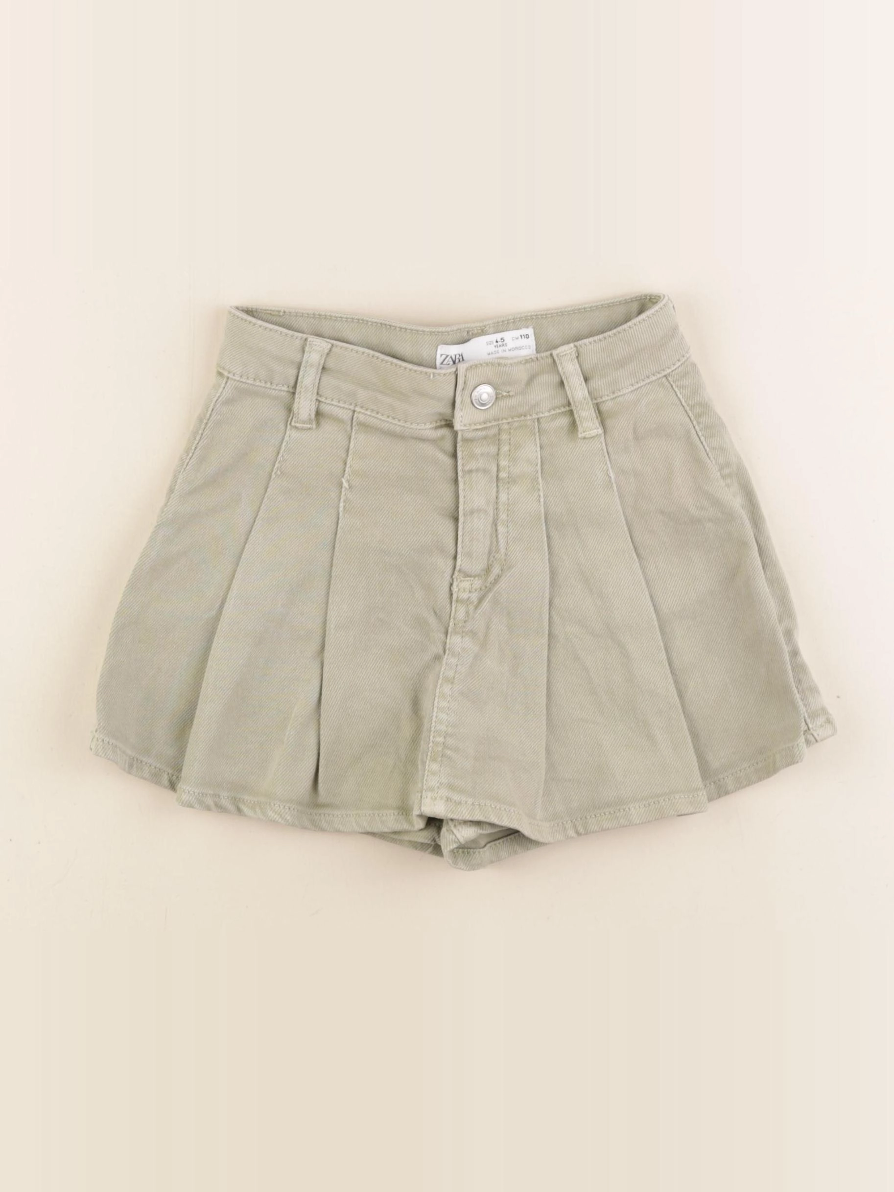 Zara - short vert - 4/5 ans