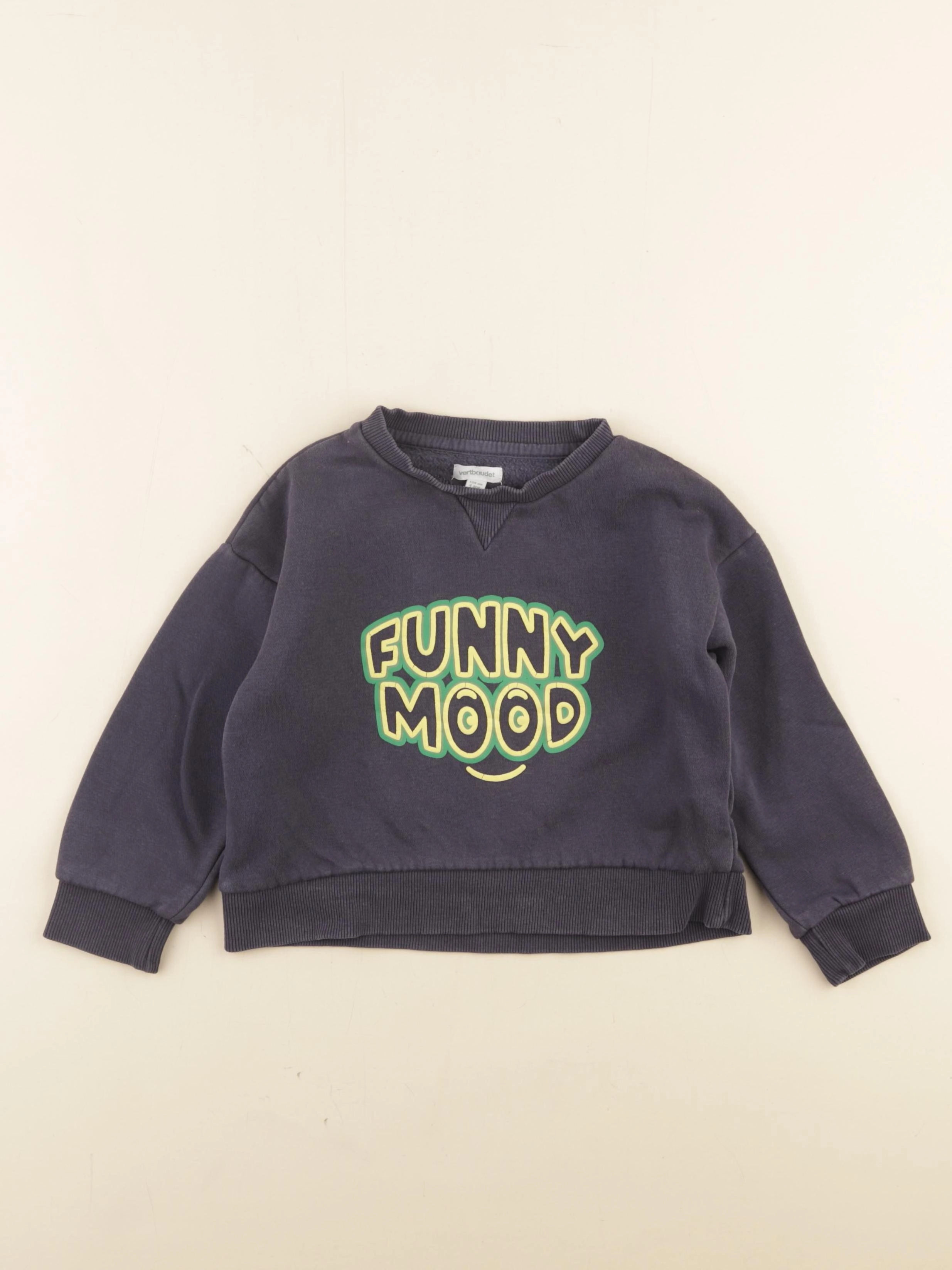 Vertbaudet - sweat bleu - 4 ans