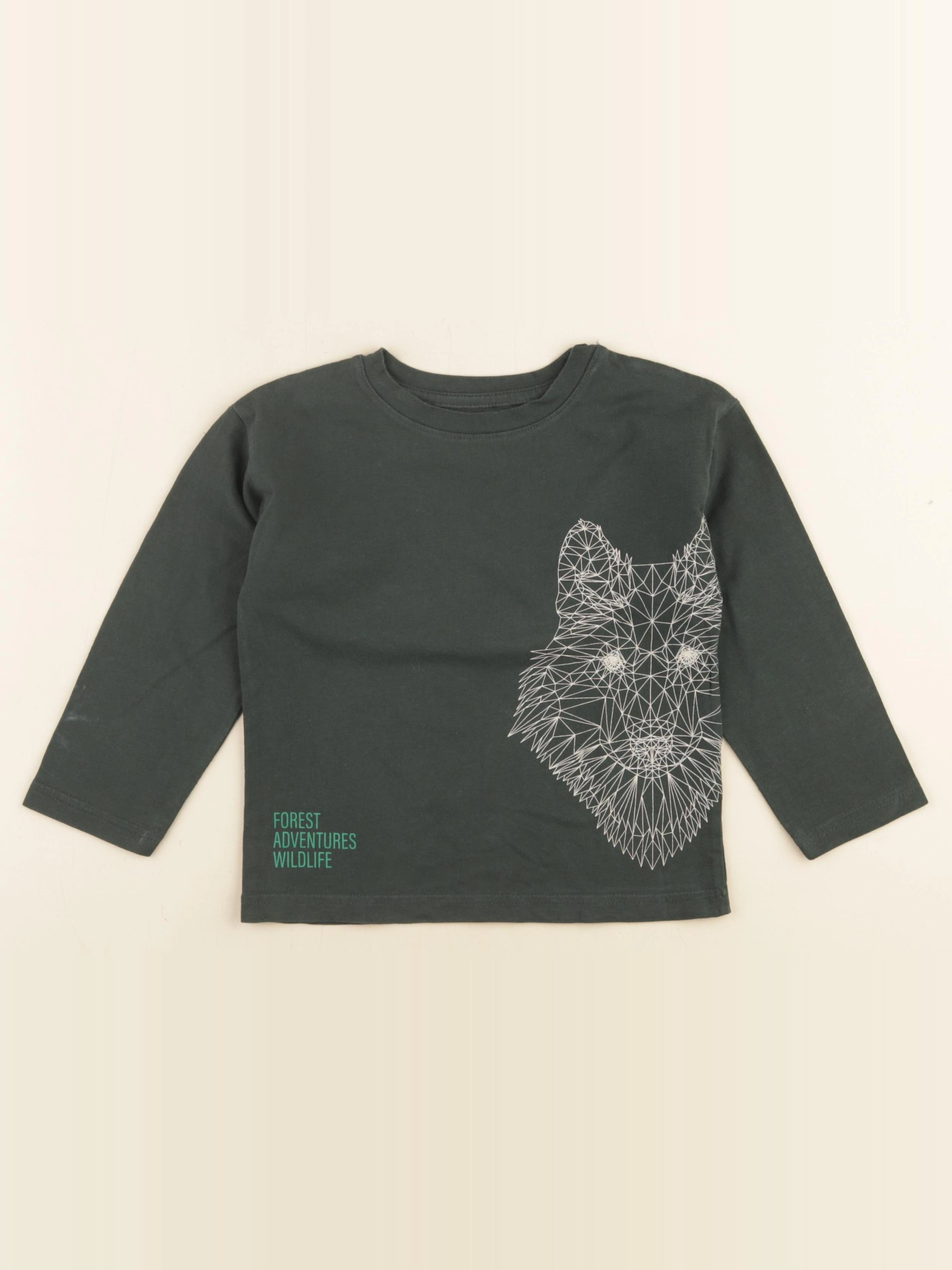 Vertbaudet - tee-shirt vert - 4 ans