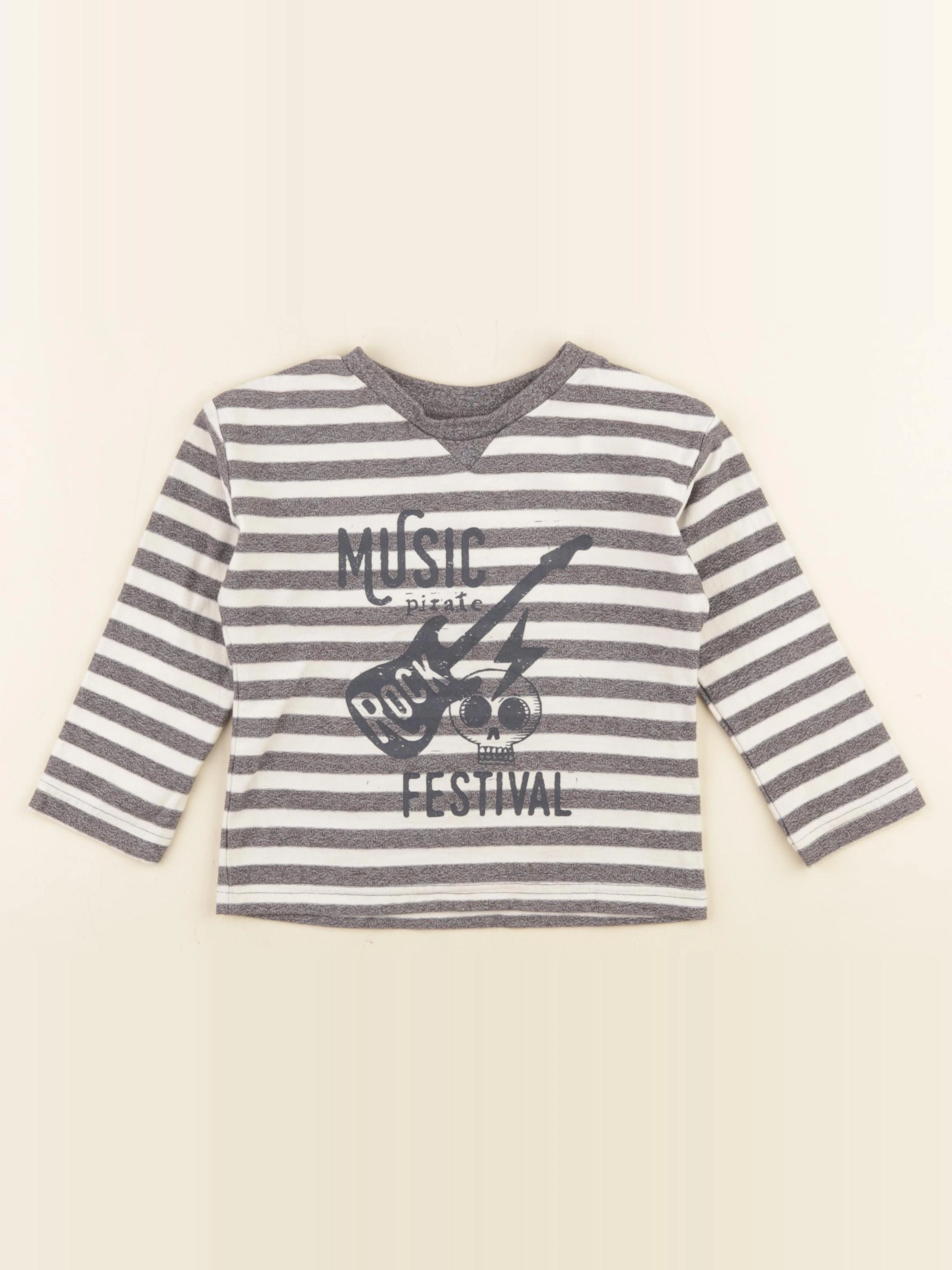Vertbaudet - tee-shirt gris - 4 ans