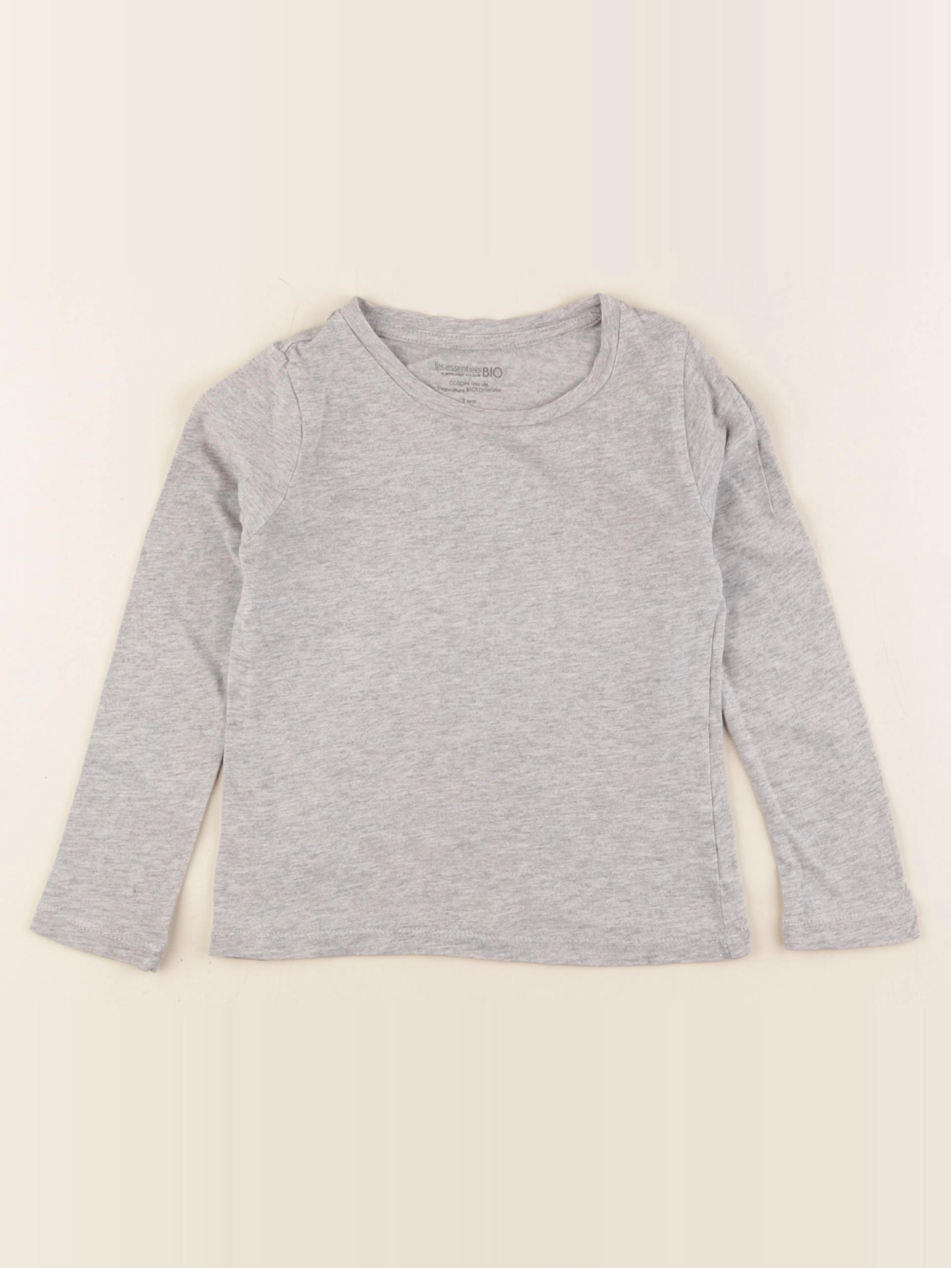 Monoprix - tee-shirt gris - 3 ans
