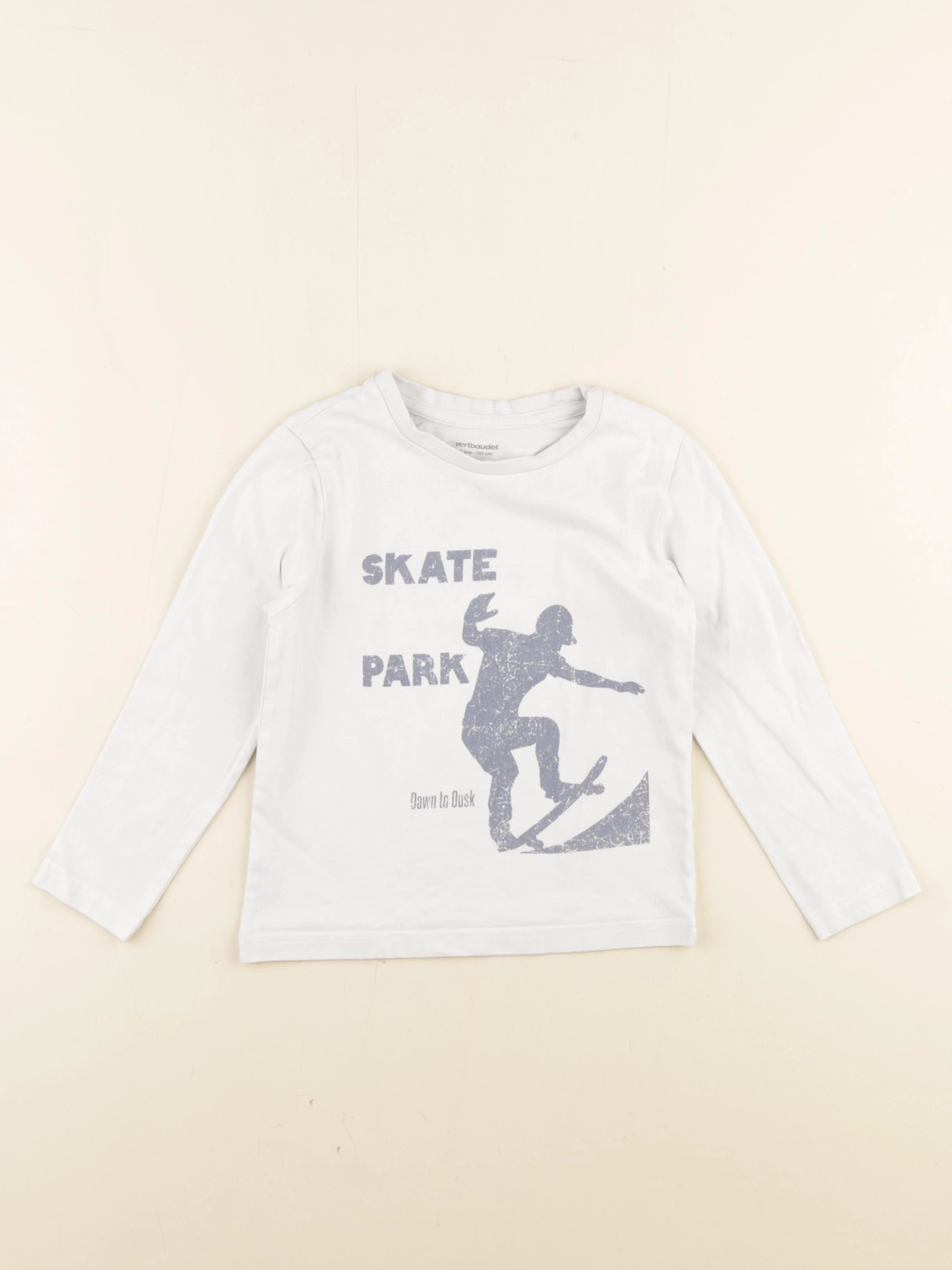 Vertbaudet - tee-shirt bleu - 4 ans