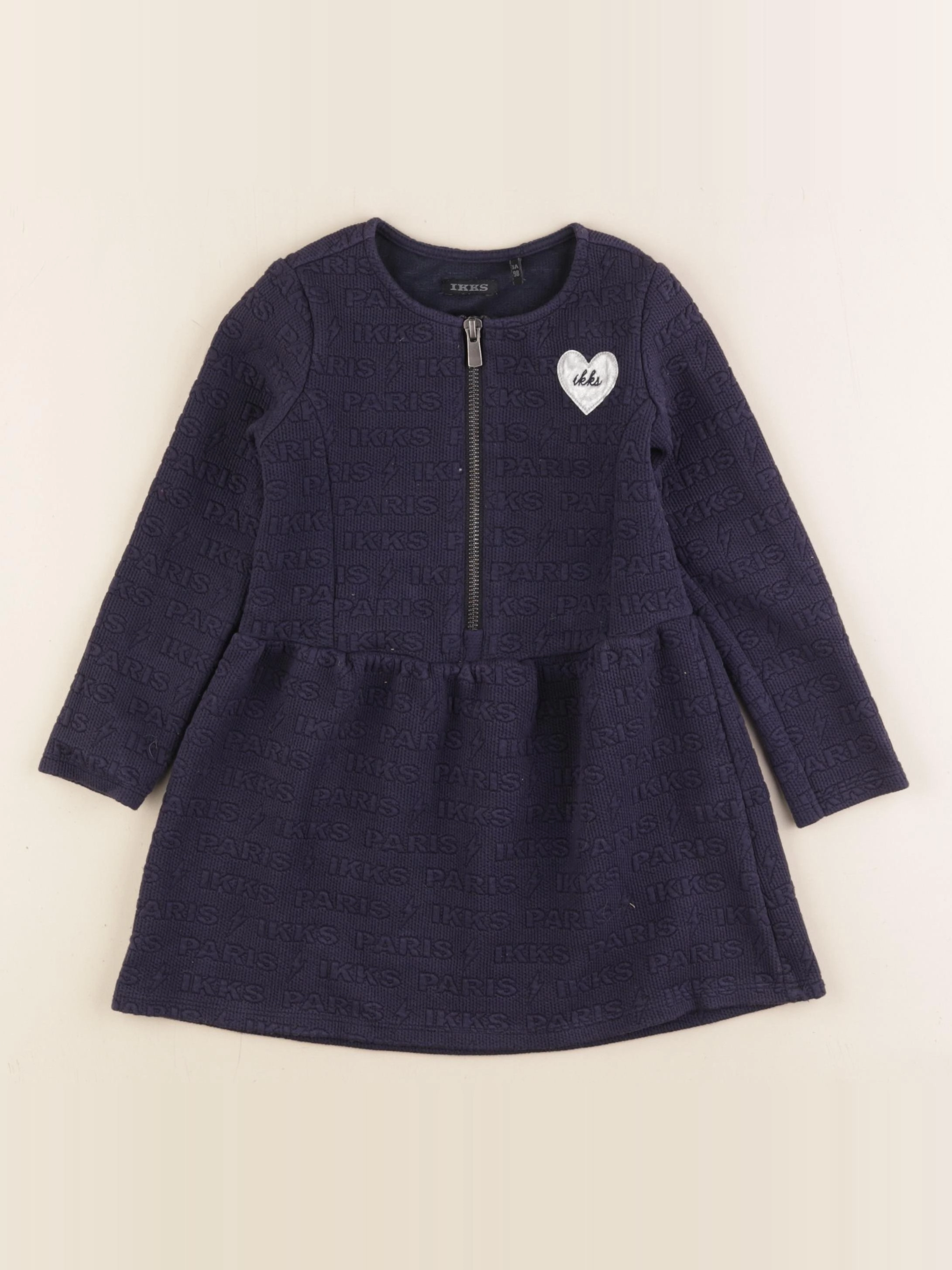 IKKS - robe bleu - 3 ans