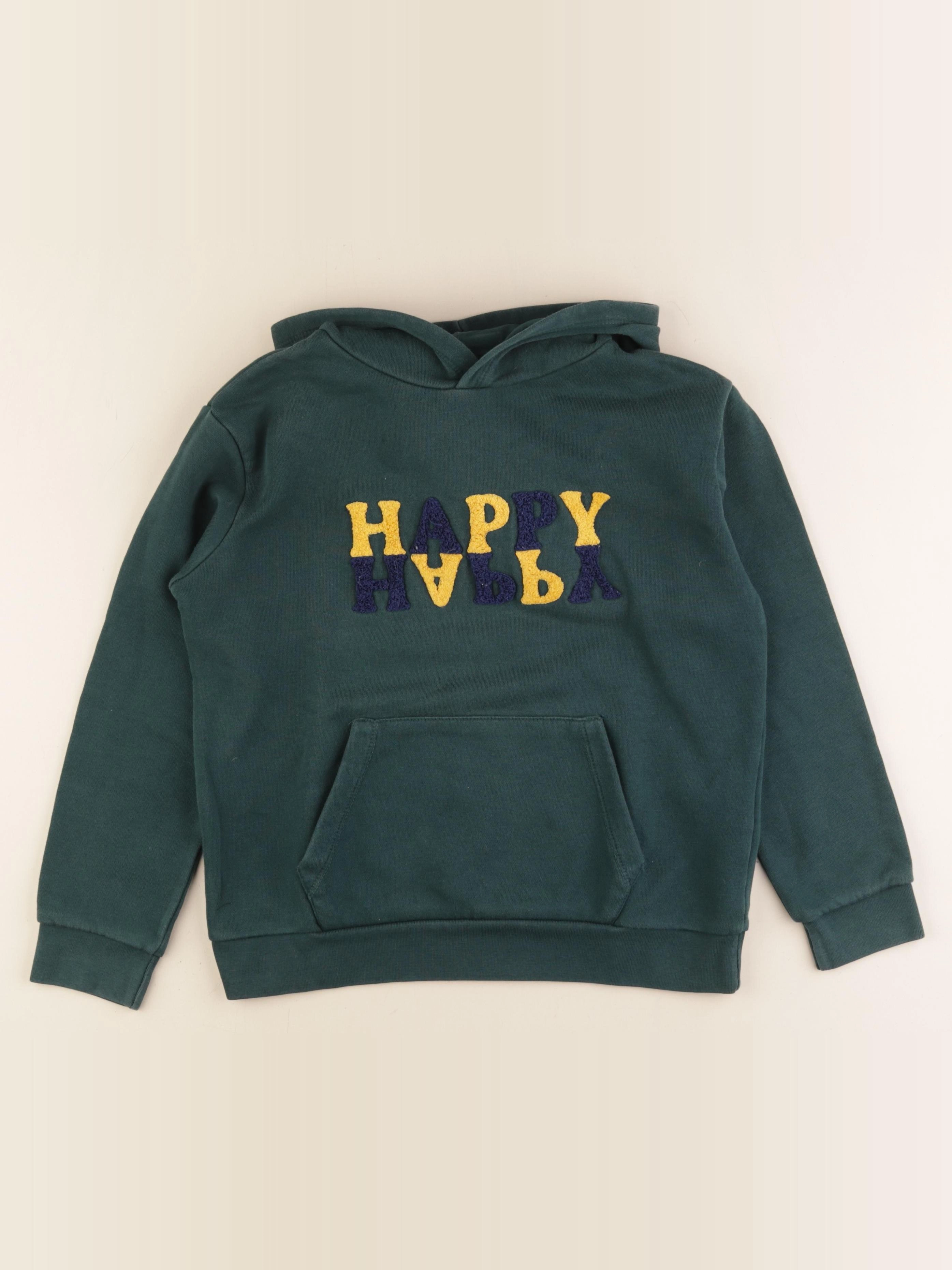 Monoprix - sweat vert - 10 ans