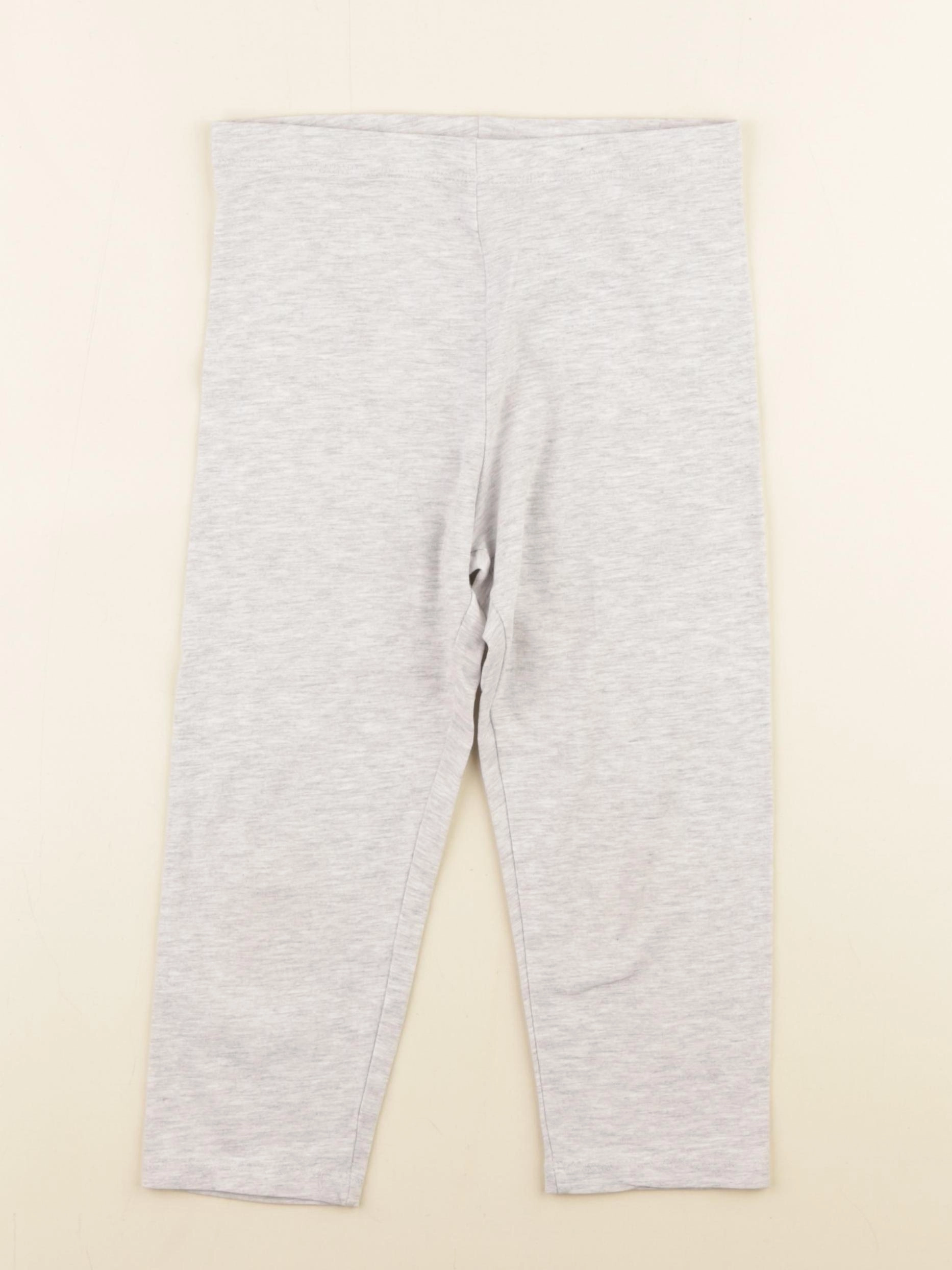 H&M - legging court gris - 8/9 ans