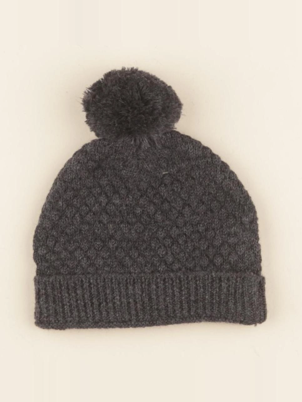 Lililotte - bonnet Basile tricot gris chiné - 2 ans