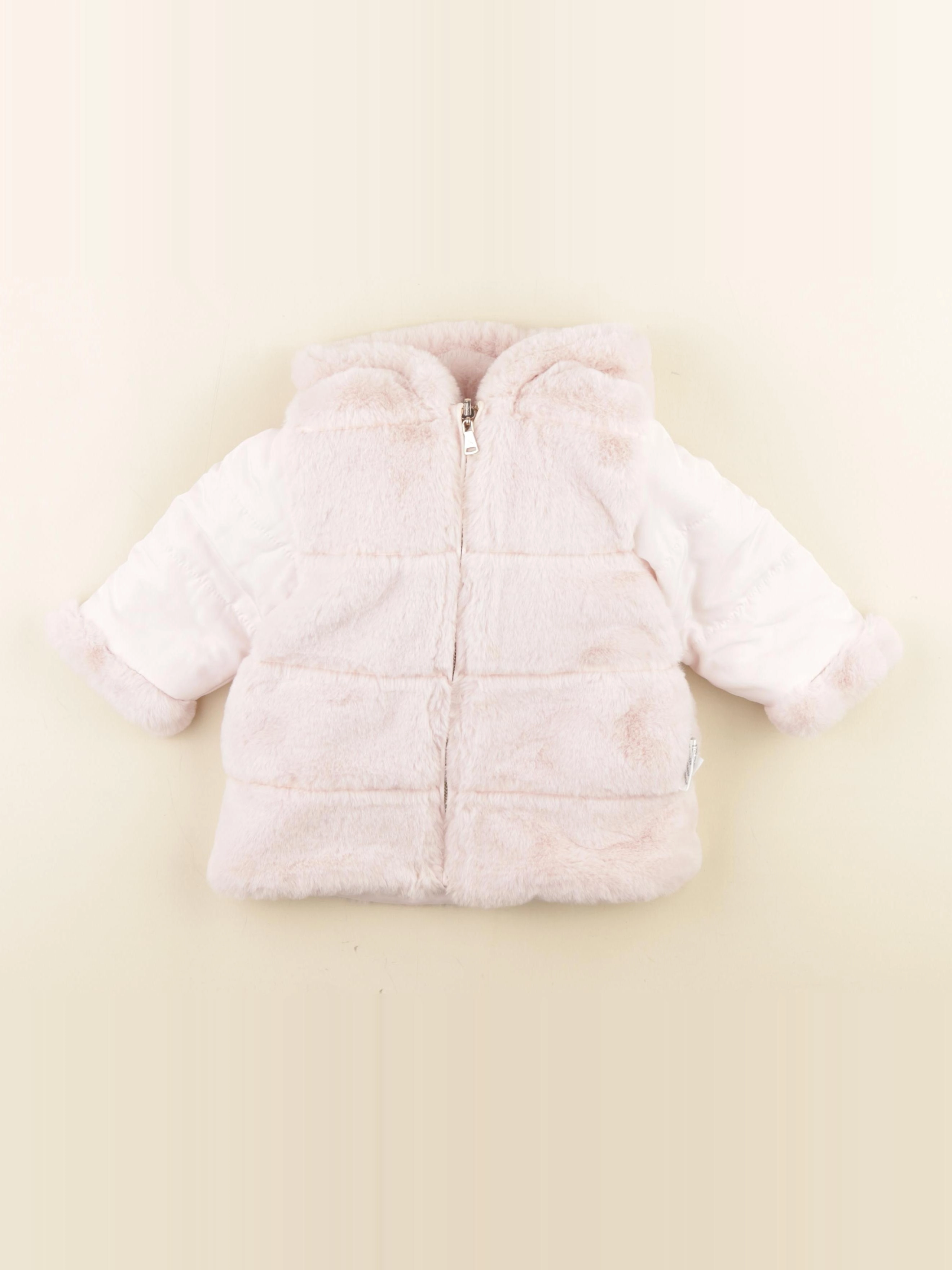 Tartine & Chocolat - manteau réversible rose - 18 mois