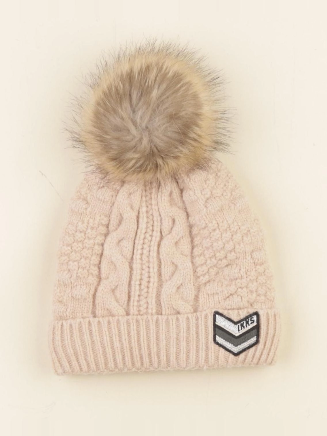 IKKS - bonnet rose - 6/8 ans