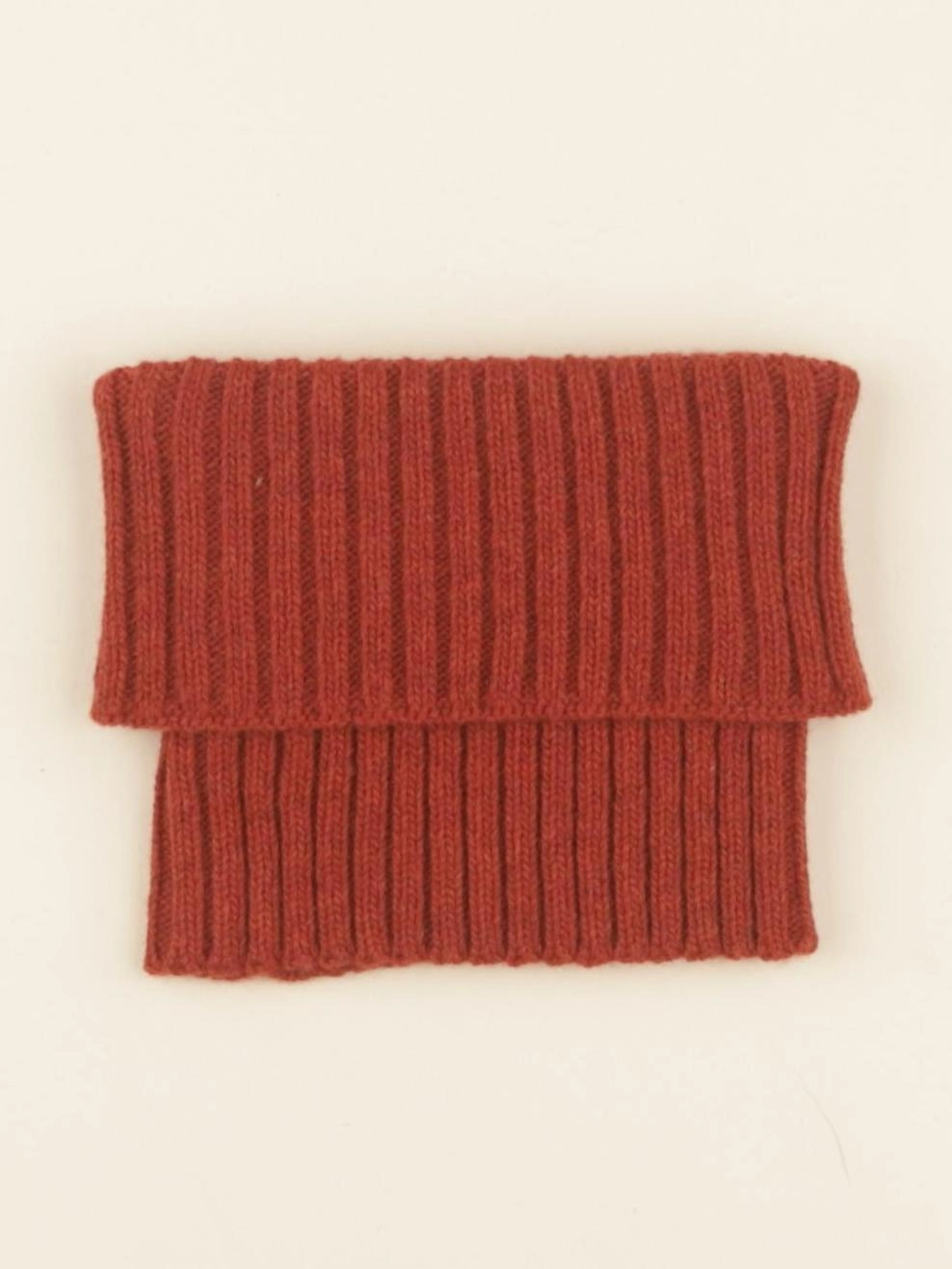 Lililotte - tour de cou Gaston tricot chataigne - 2 ans