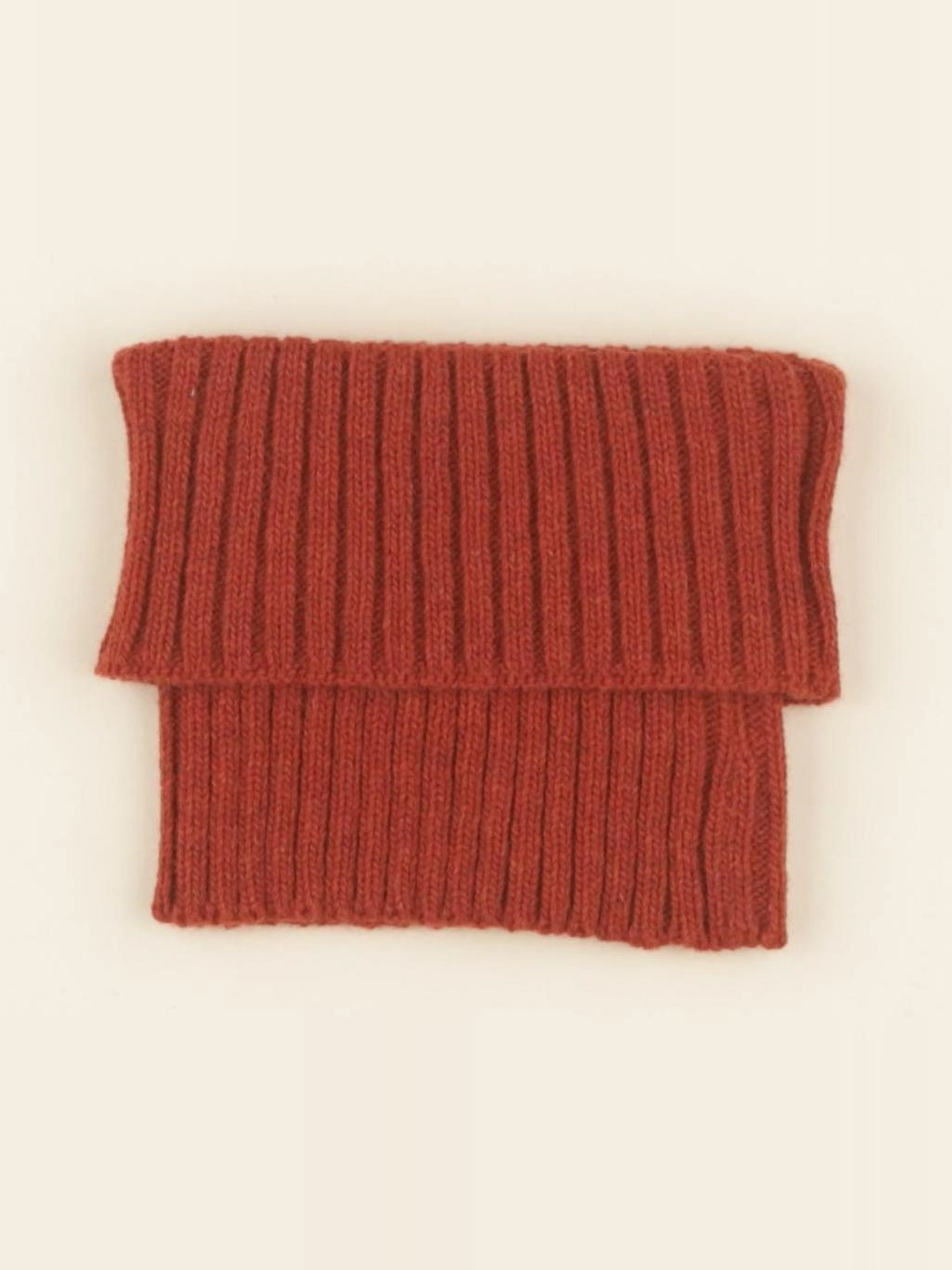 Lililotte - tour de cou Gaston tricot chataigne - 2 ans