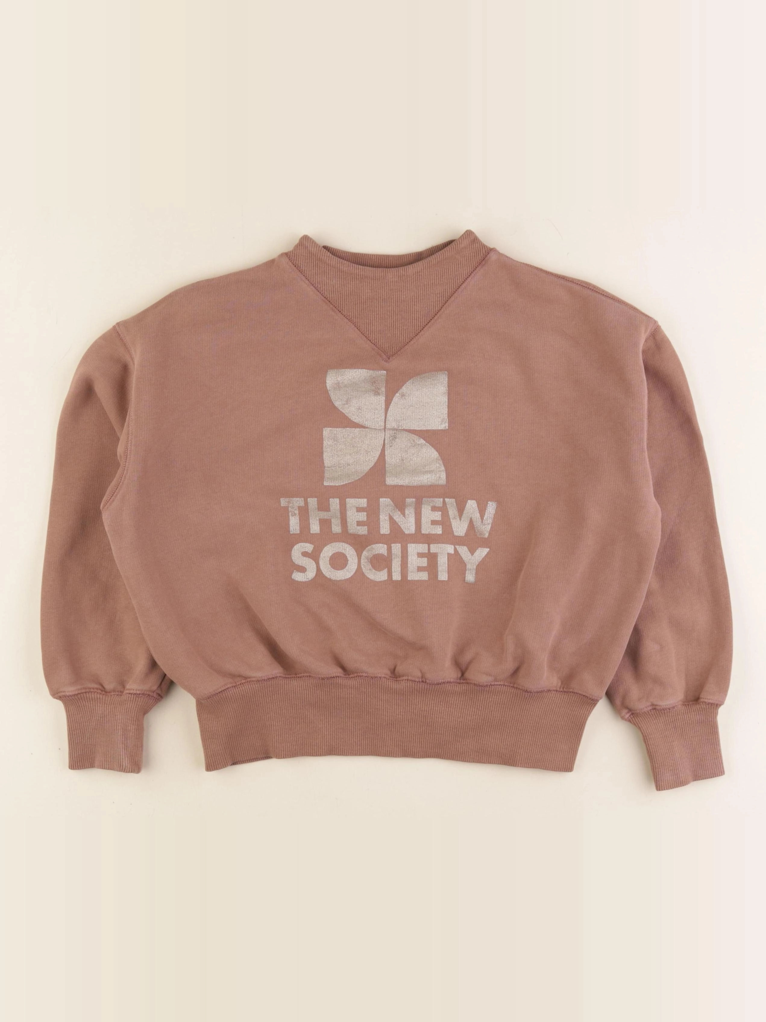 The new society - sweat marron - 8 ans