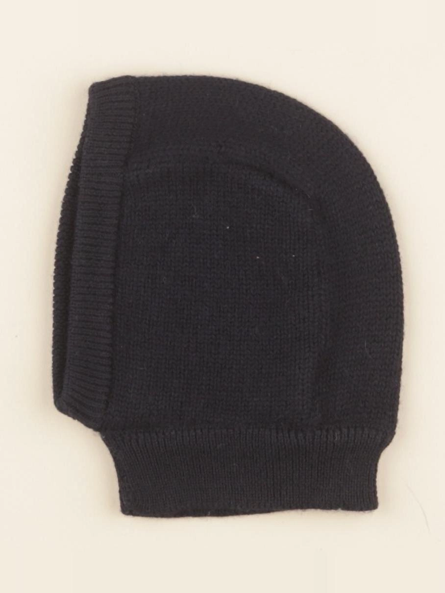 Lililotte - cagoule Eliott tricot bleu marine - 0/6 mois