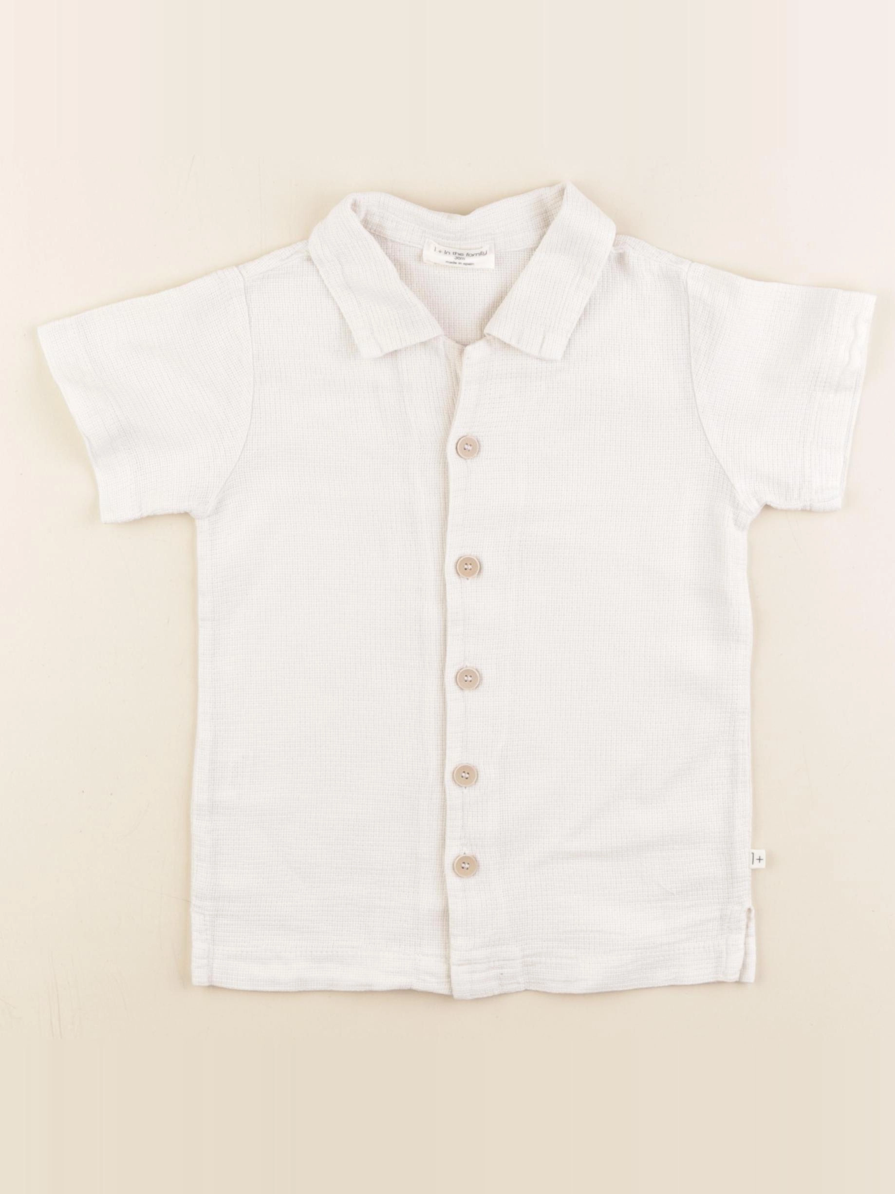 1+ In the family - chemise blanc - 36 mois
