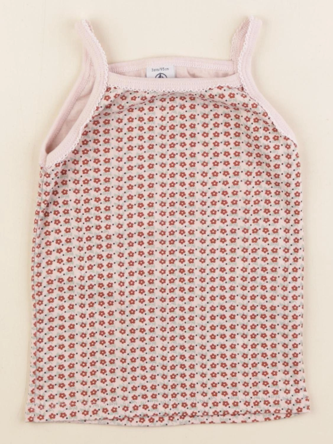 Petit Bateau - maillot de corps rose - 3 ans
