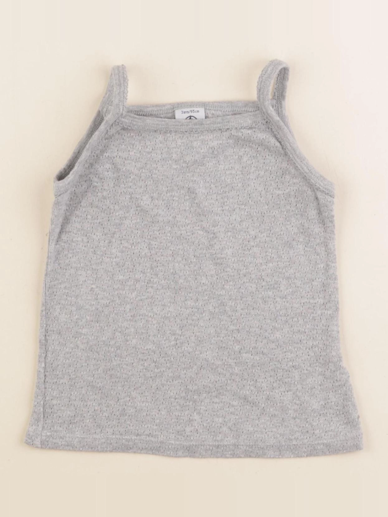 Petit Bateau - maillot de corps gris - 3 ans