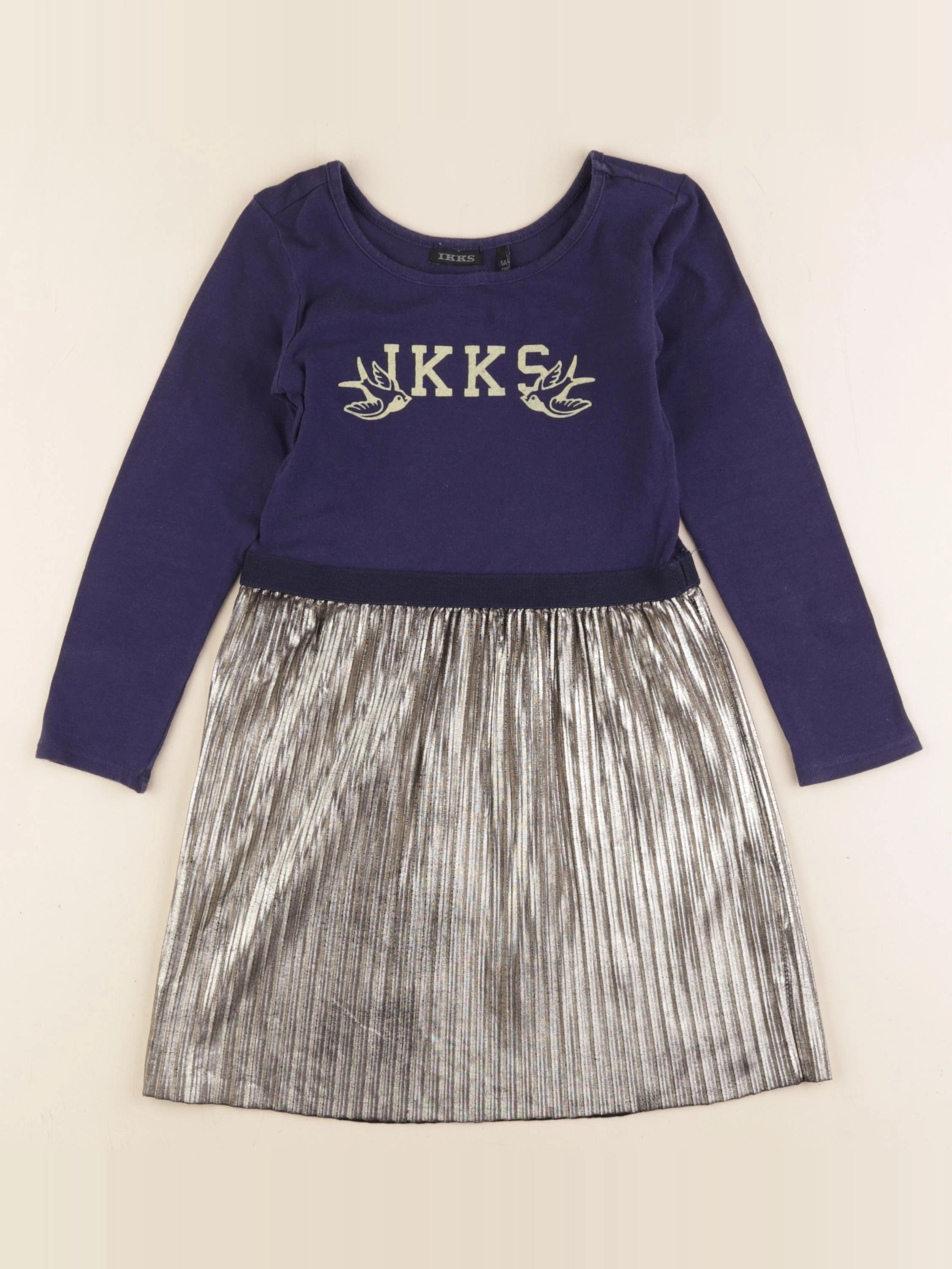IKKS - robe bleu - 5 ans
