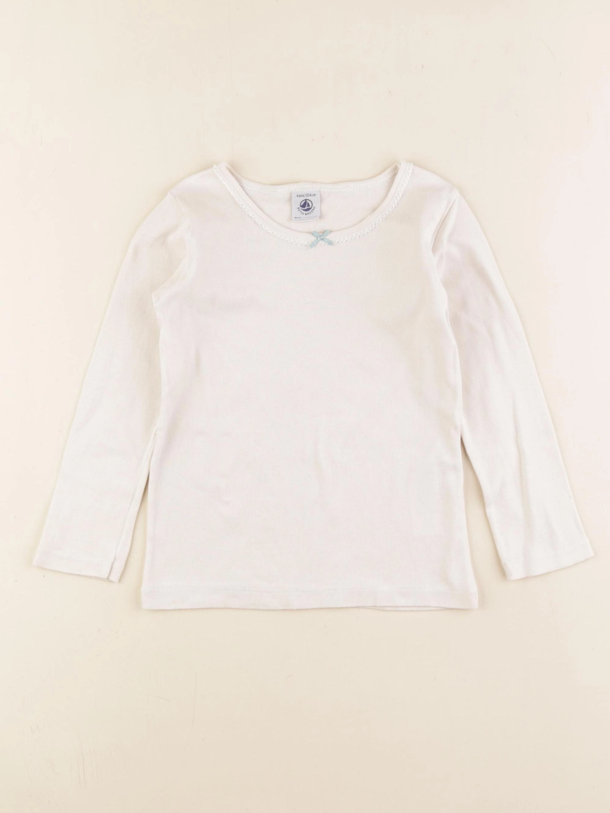 Petit Bateau - maillot de corps beige - 4 ans