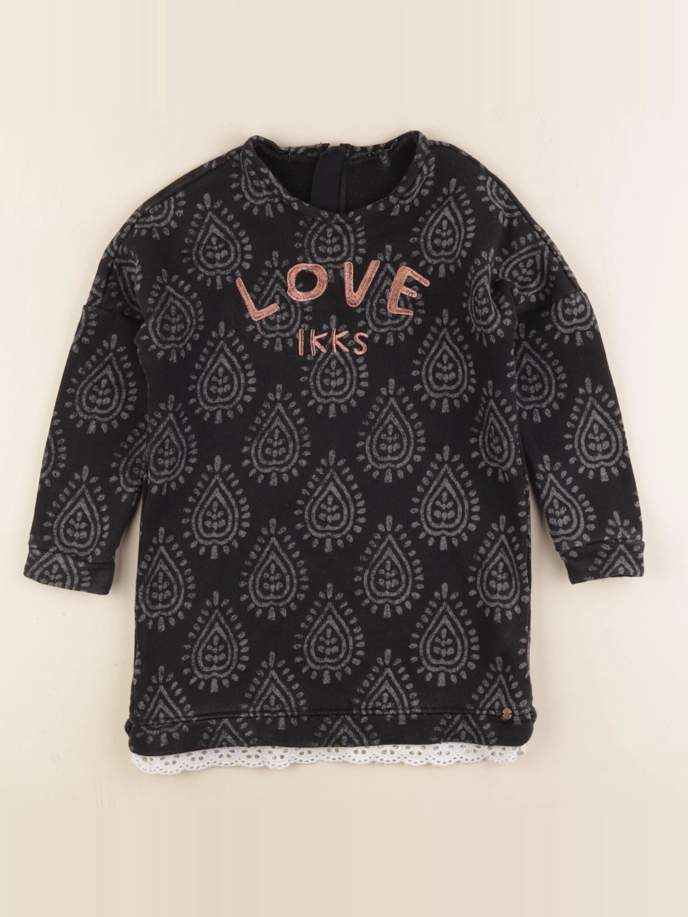 IKKS - robe noir - 5 ans