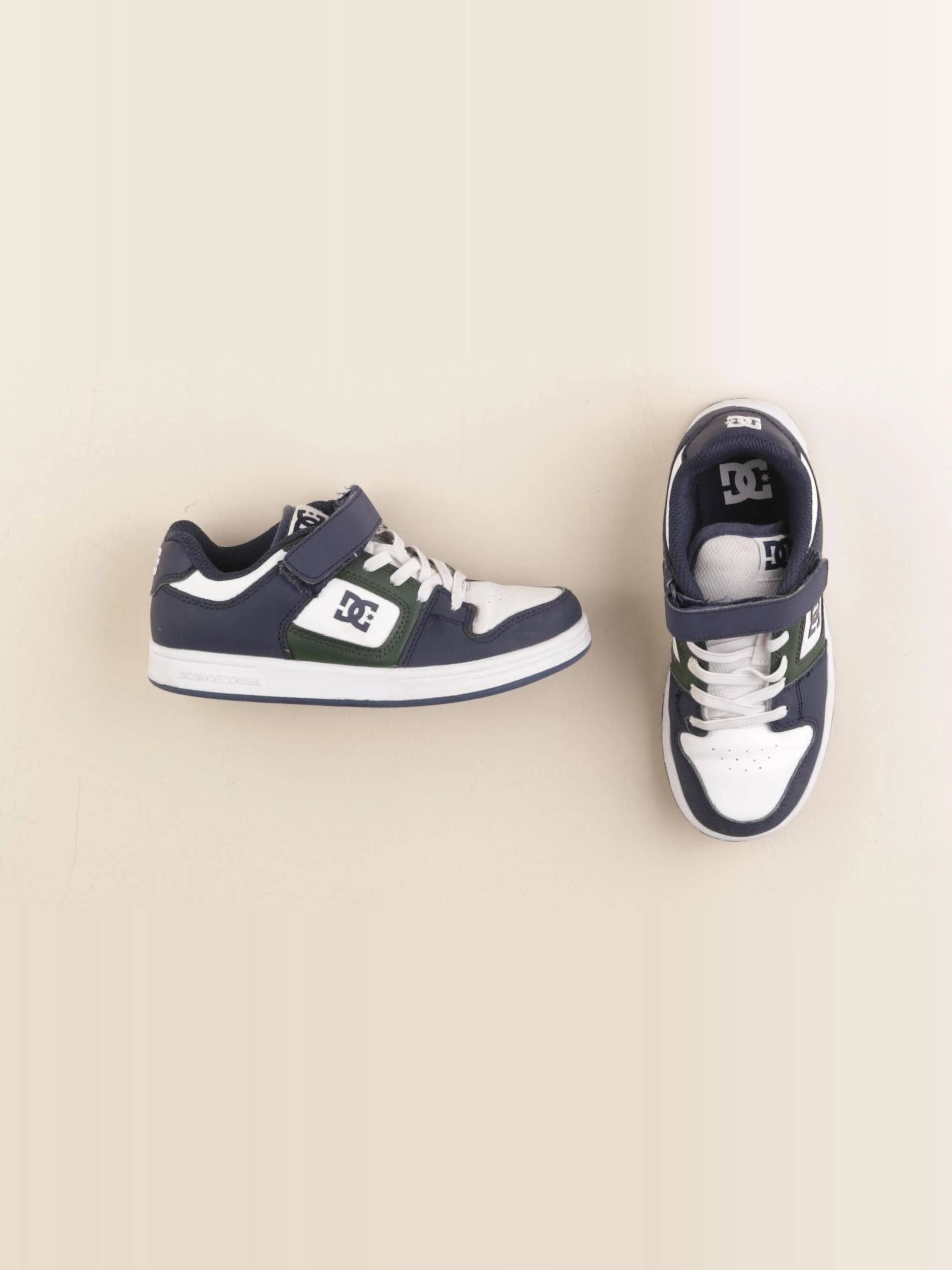 DC - baskets blanc, bleu - pointure 33