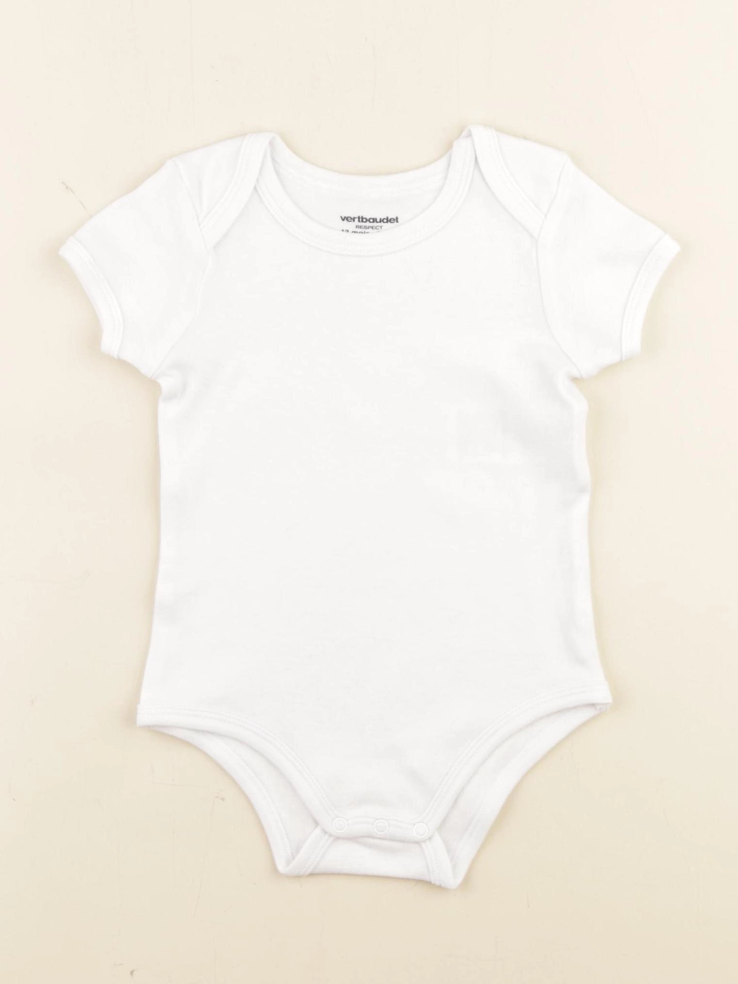 Vertbaudet - body blanc - 12 mois